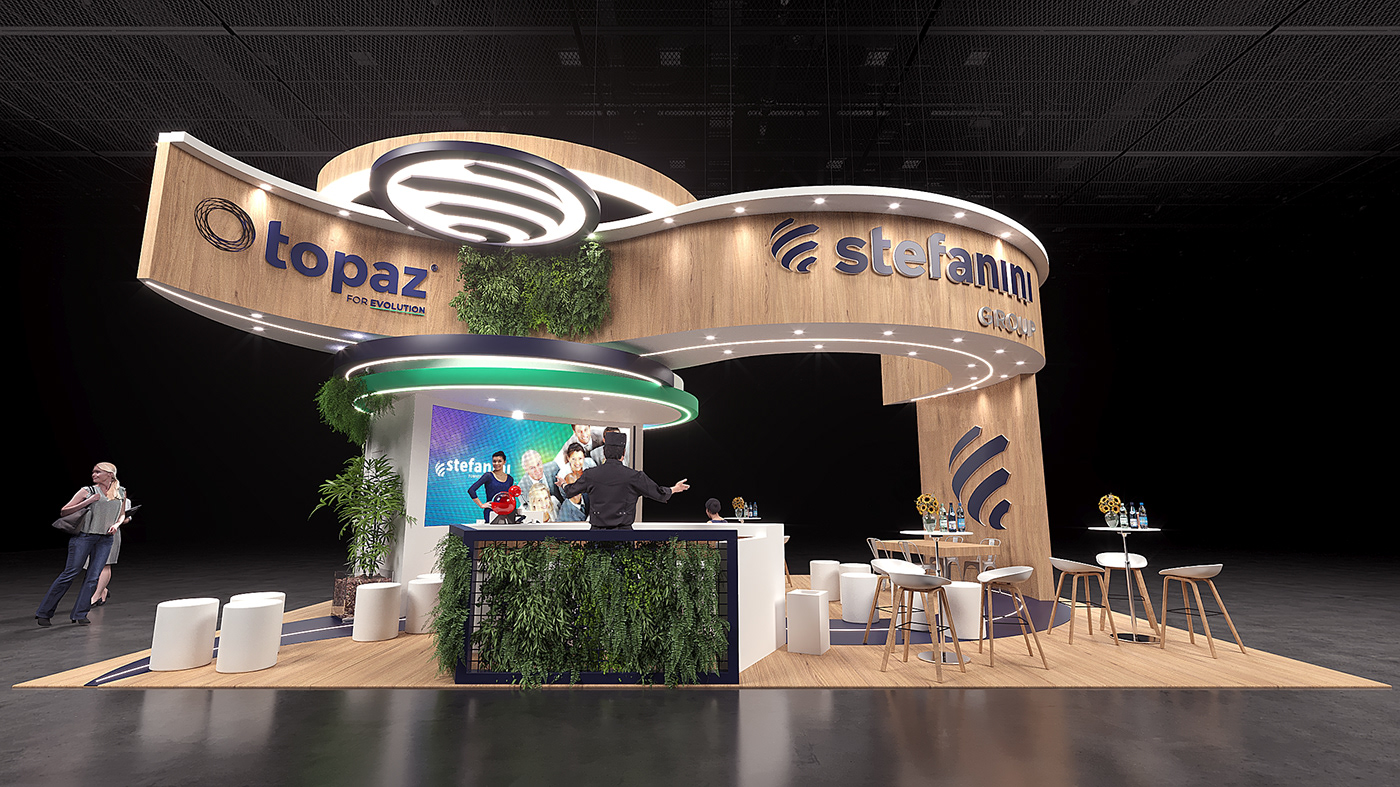 3D Stand Event Exhibition  booth expo Exhibition Design  exhibition stand 3ds max visualization