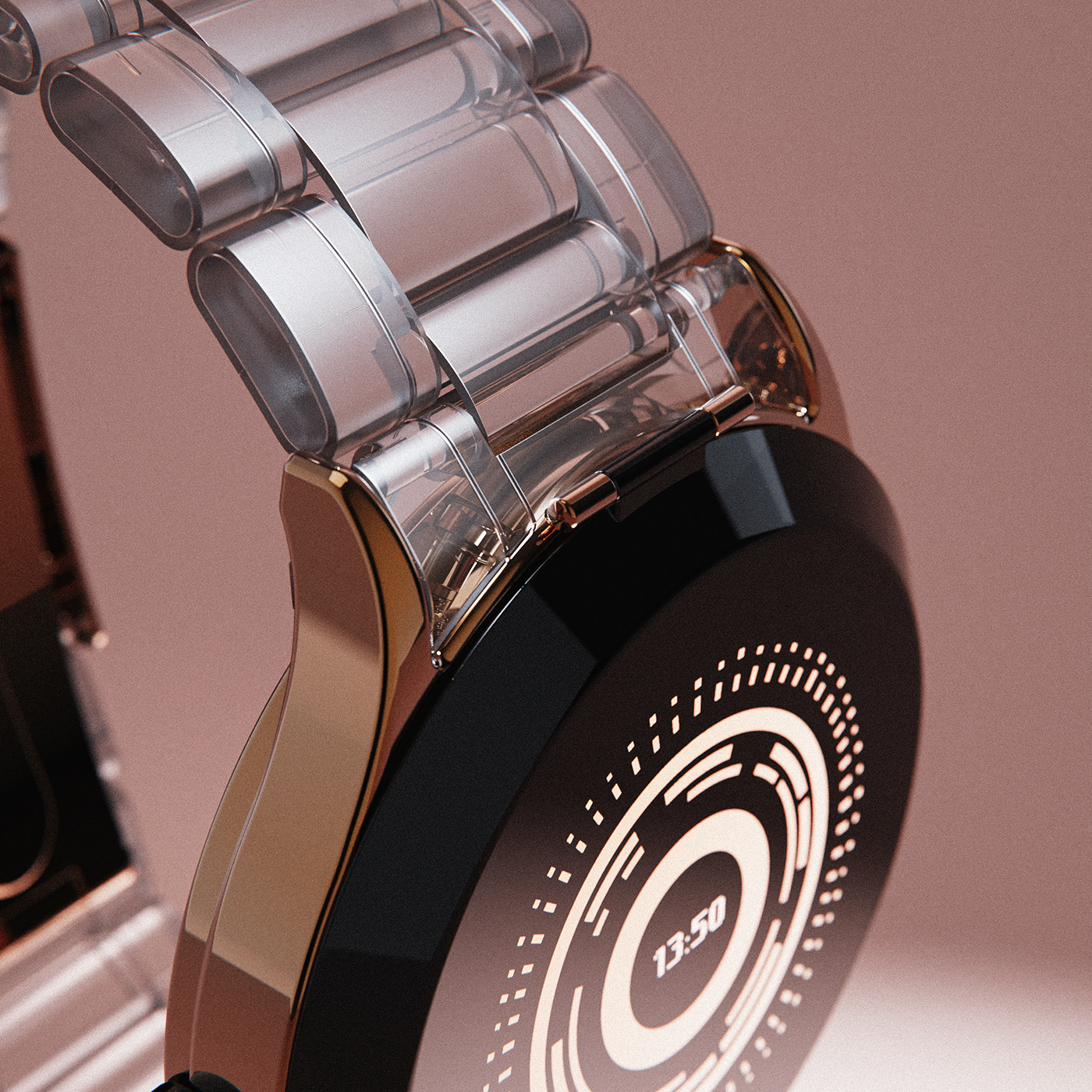 yankodesign challenge watch wristwatch productvisualization reloj time fusionchrono retrofuturistic Watch concept