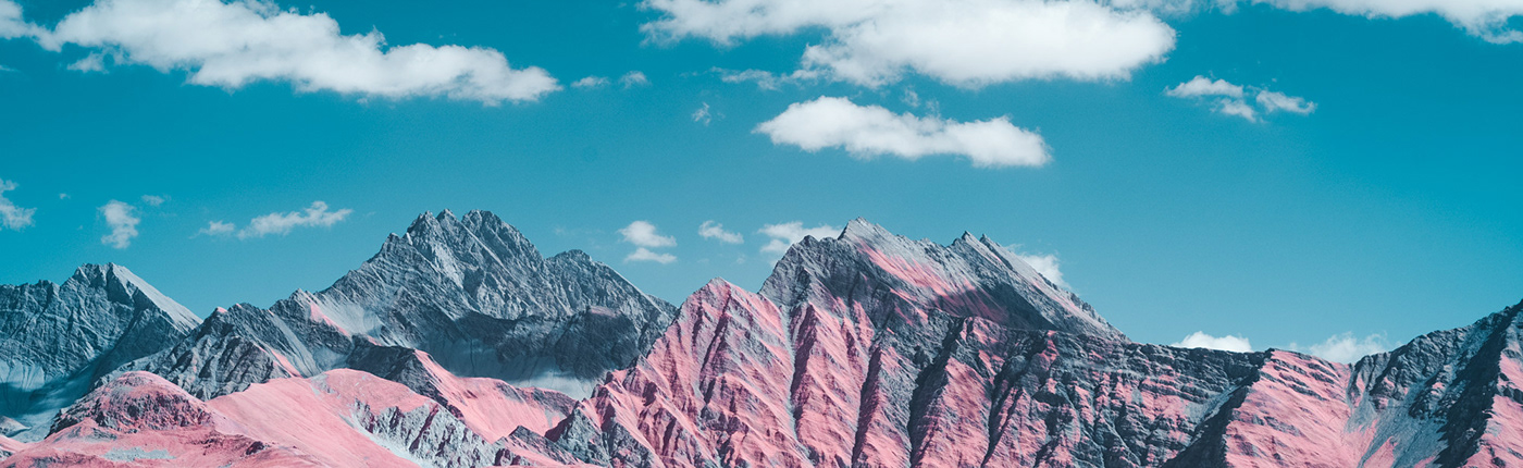 pink blue Nature Landscape colors invisible surreal light Magical Skyway Monte Bianco