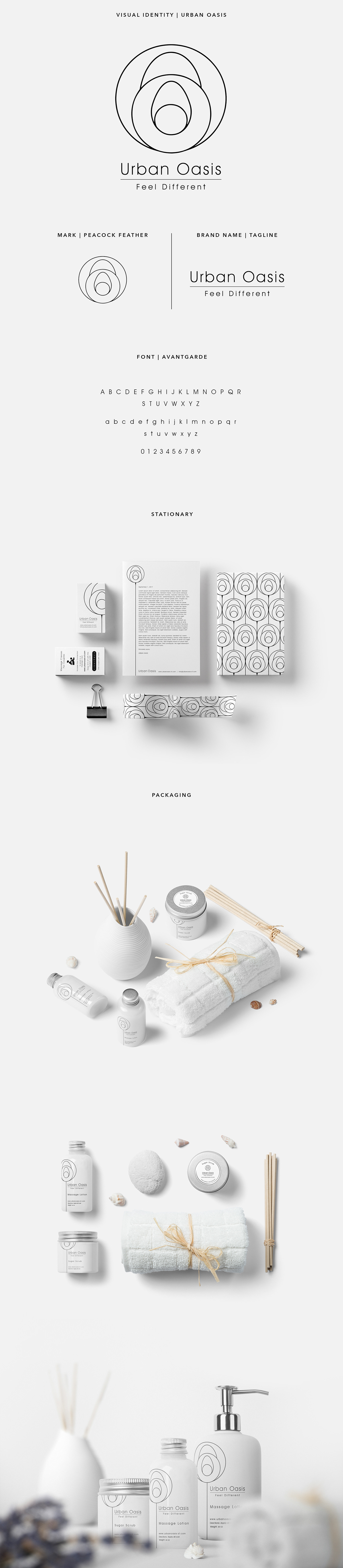 branding  minimal minimalist lineart visual identity Spa Packaging clean
