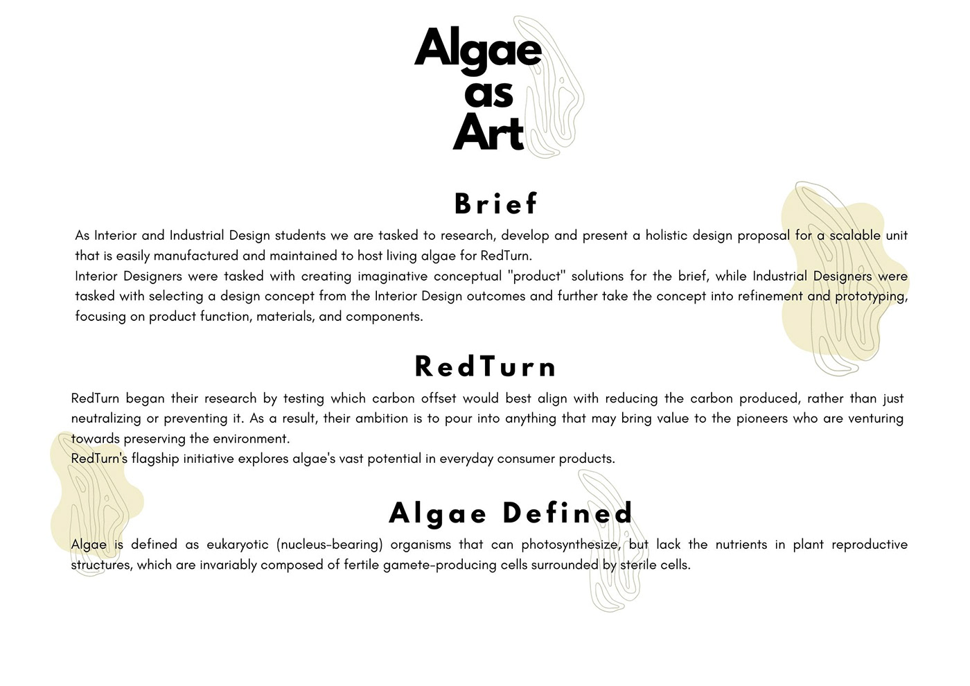 algae sidetable design industrial design  Render