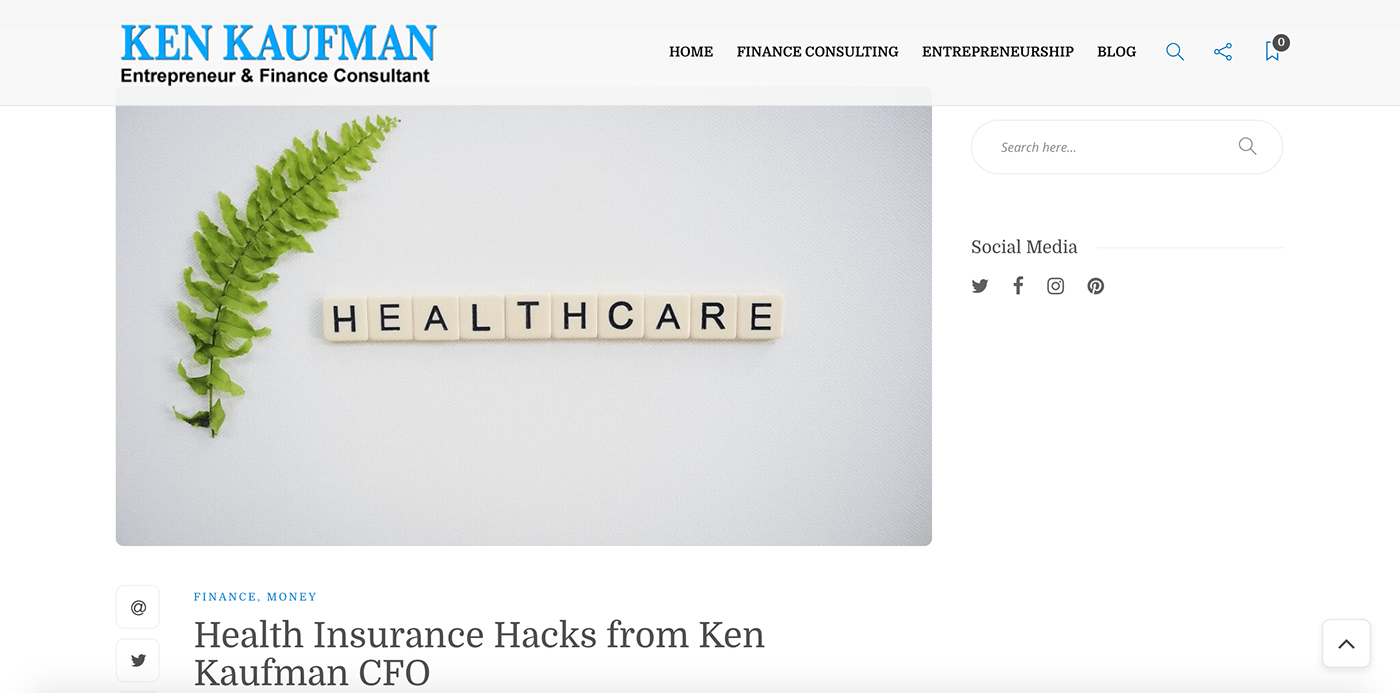Finance Podcast Health Insurance Health Insurance Advice Health Insurance Tips ken kaufman ken Kaufman cfo Networth Hacks