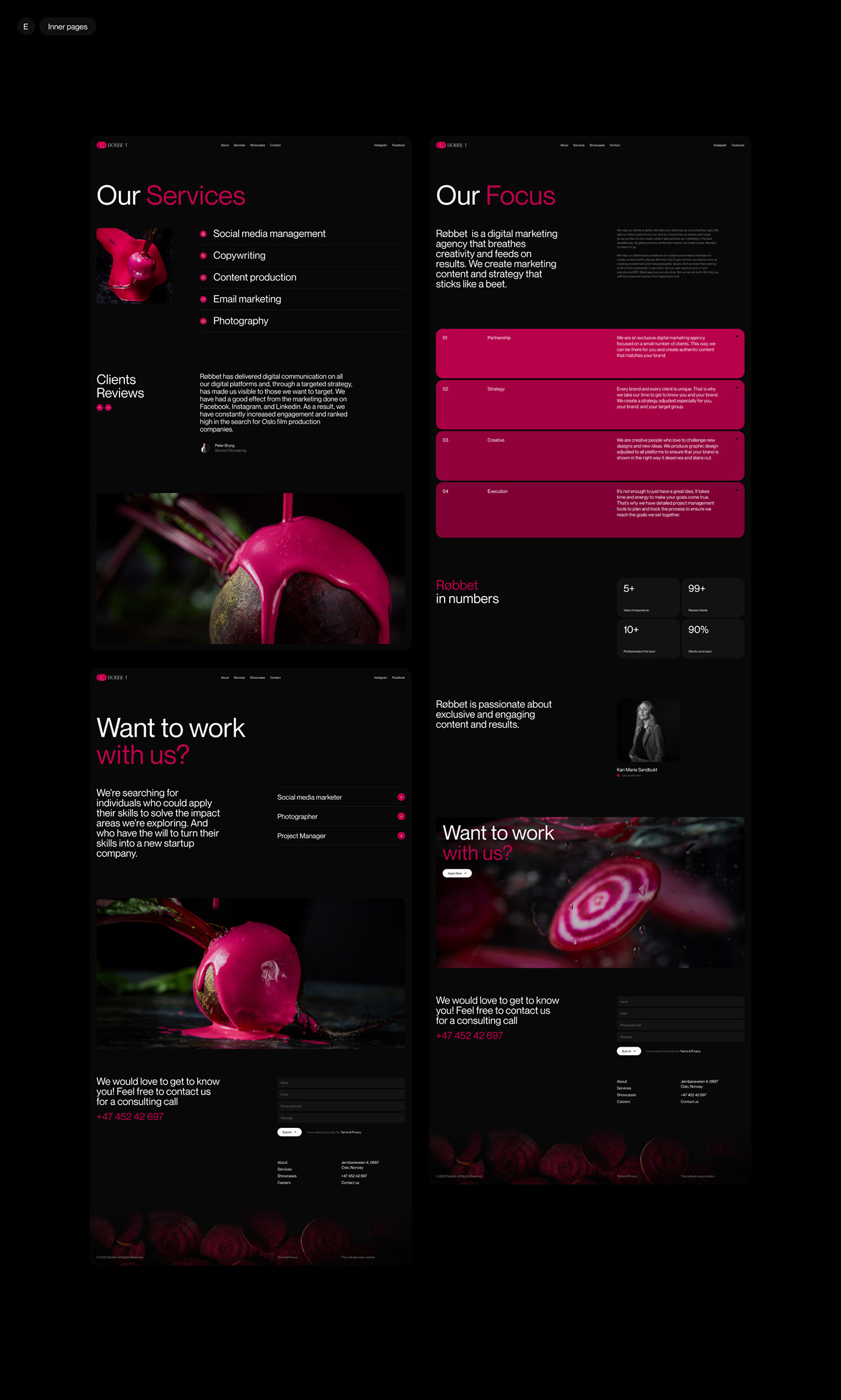 UI ux Website agency creative Webdesign Editor X web desing photo wix studio