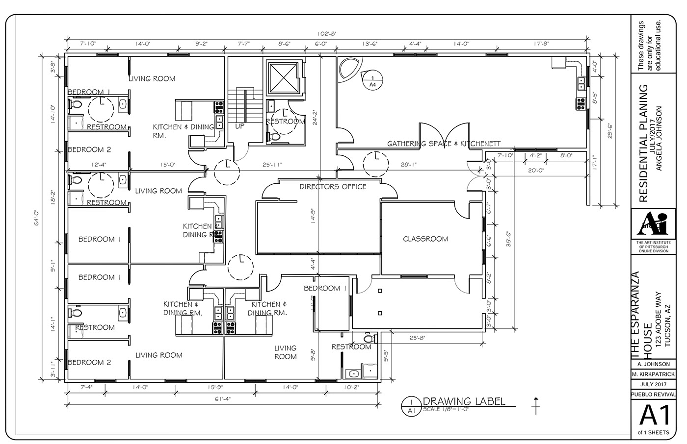 classproject Residential Design Pueblo Revival transitional housing santa fe