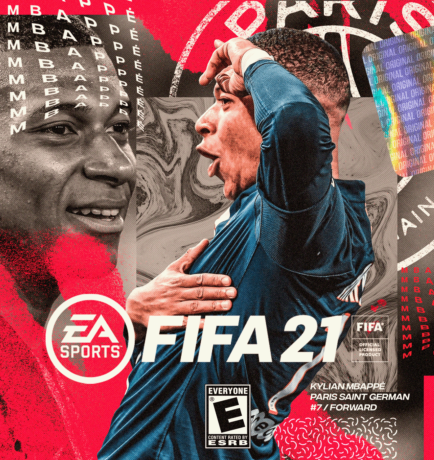 cover FIFA 21 football futebol game mbappe rebanding soccer sports