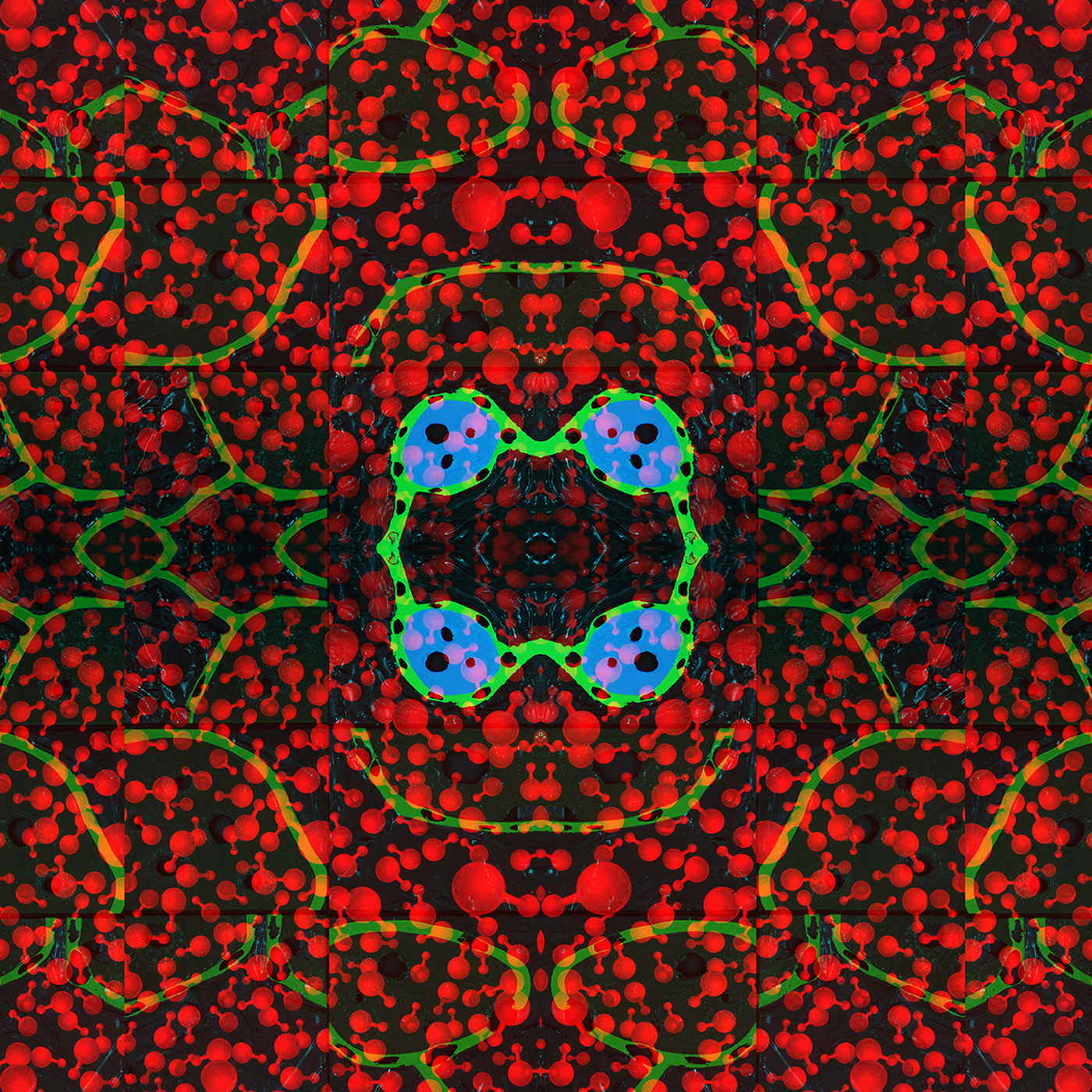 science chemistry physics pattern dessin numérique  vector science fiction Surface Pattern molecule red