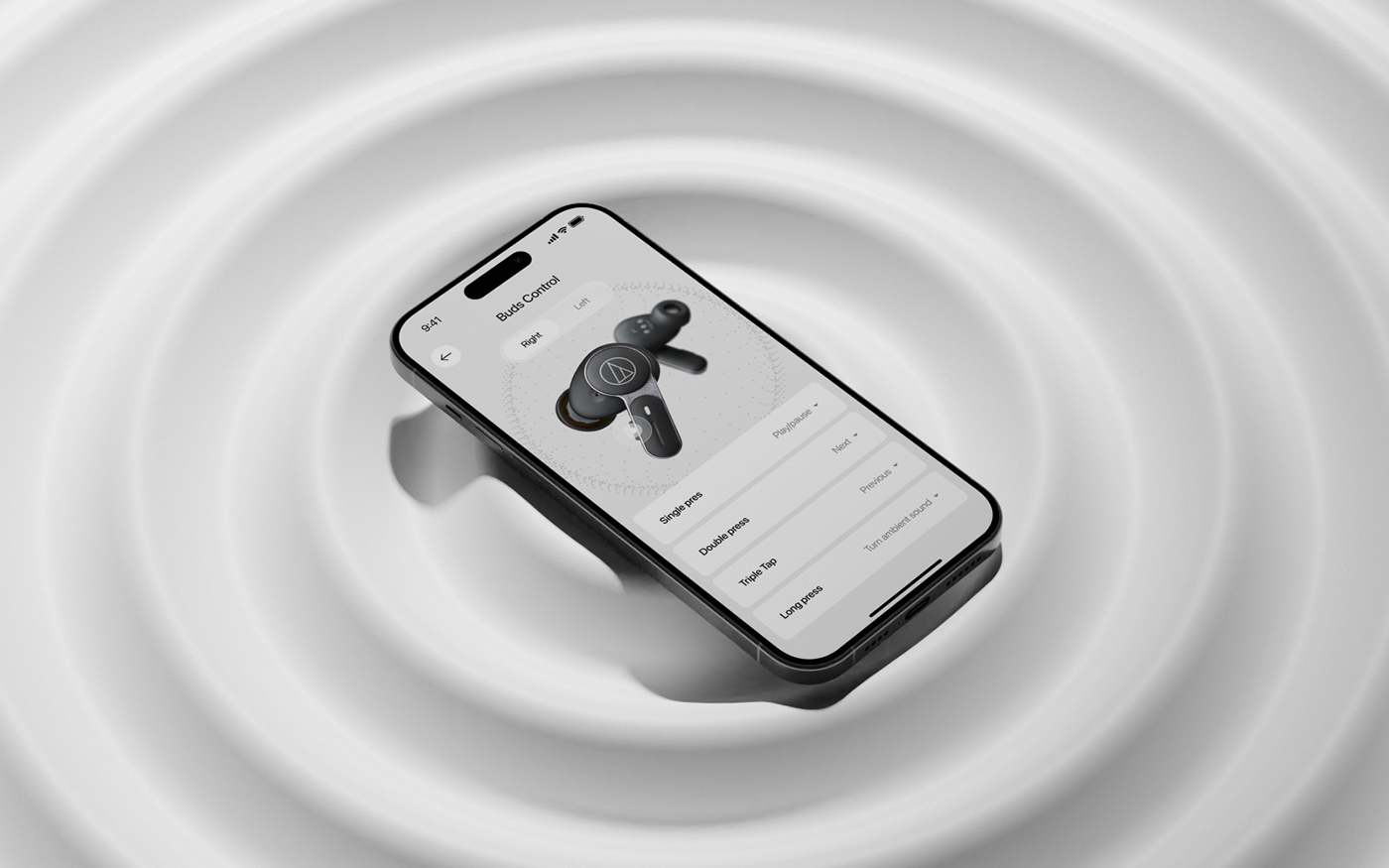 Mobile app app UI/UX Website Audio sound app music Audio Technica audio technica app