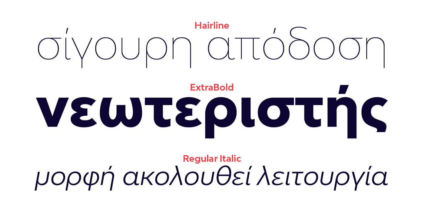 geometric sans modelica greek Cyrillic Typeface modern minimal