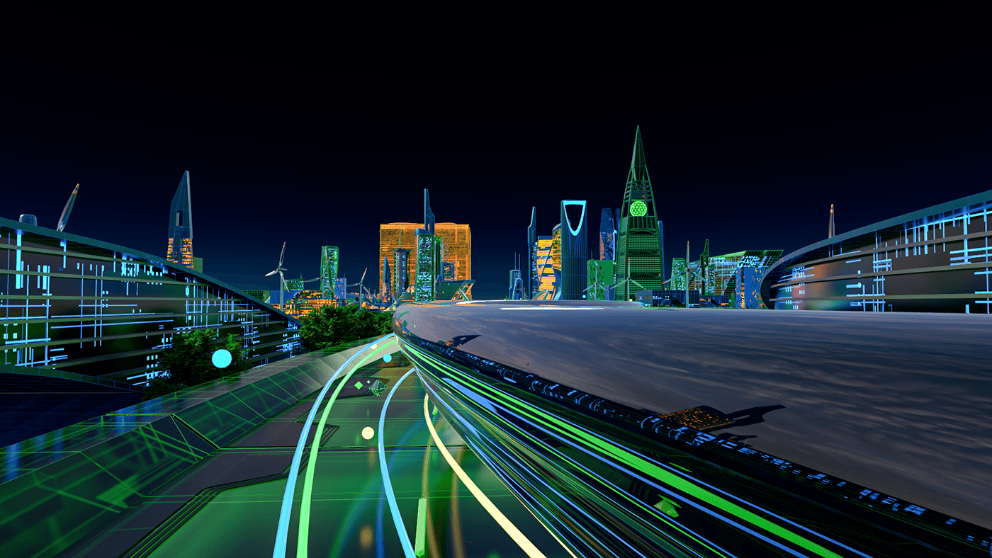 energy power Saudi Arabia riyadh Ministry 3D 3d animation animation  c4d Homeland of Energy