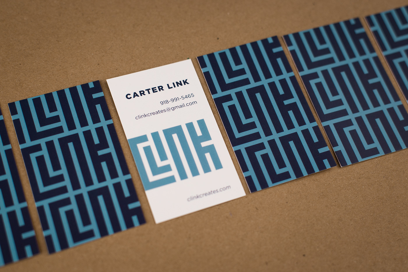 personal branding stationary clink carter Resume cover letter business card stationary package maze pattern