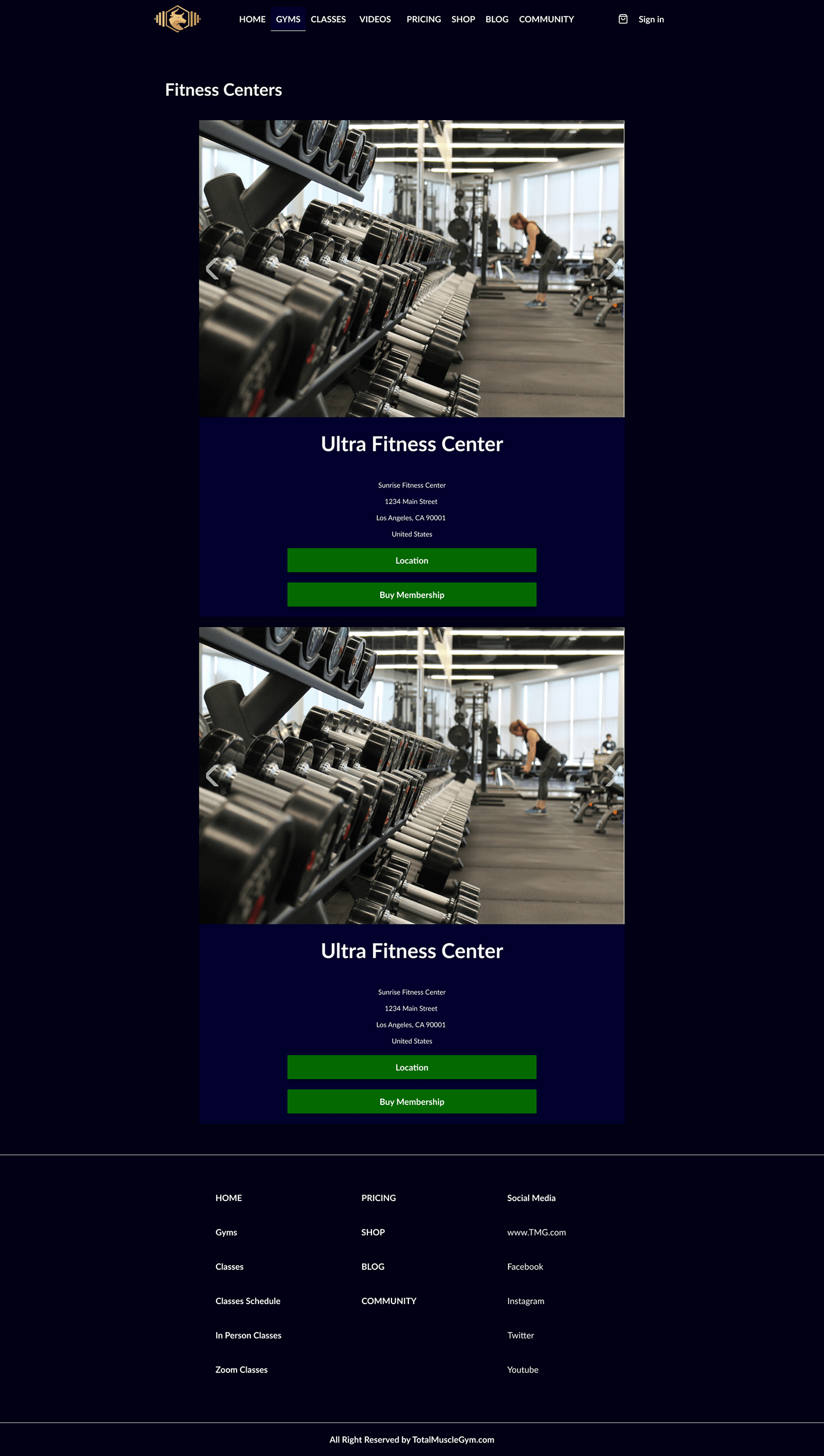gym Website Design Website gym website fitness fitness website Yoga Yoga Website Body Building excercise