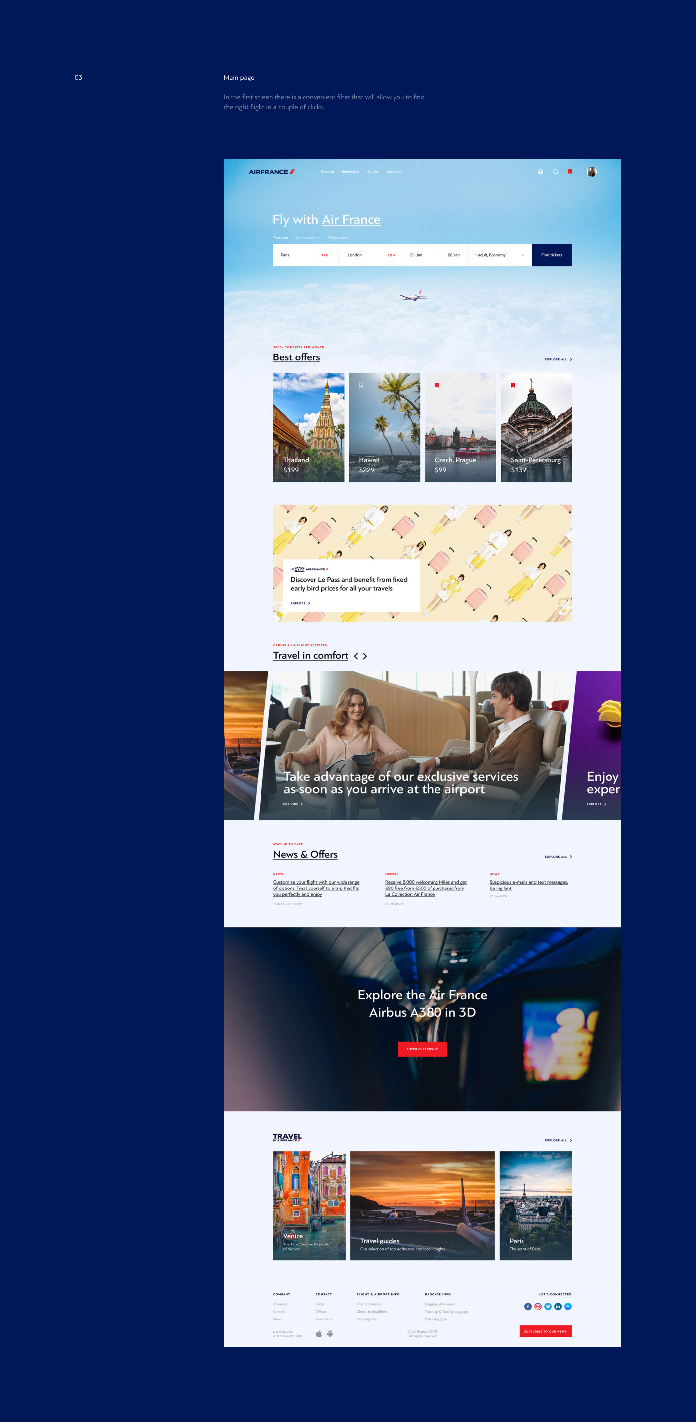 Website Interface concept UserInterface UserExperience Flights redesign Airlines design Webdesign