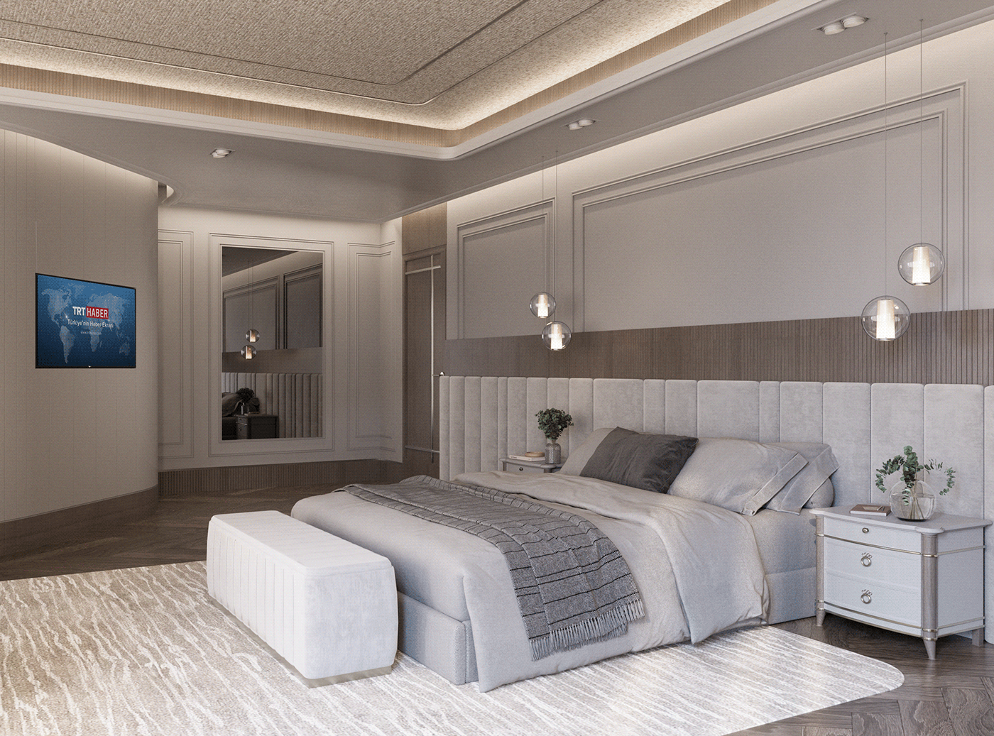 3ds max interior design  Render modern corona visualization architecture apartment Classic