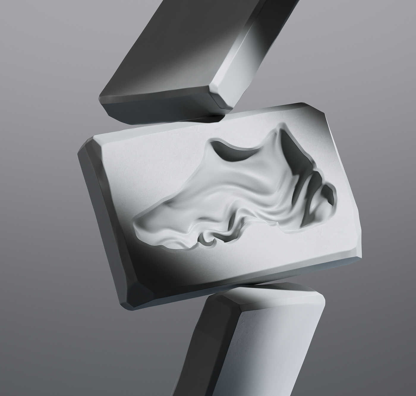 3D 3d sculpting art direction  CGI design redshift Sneaker Design