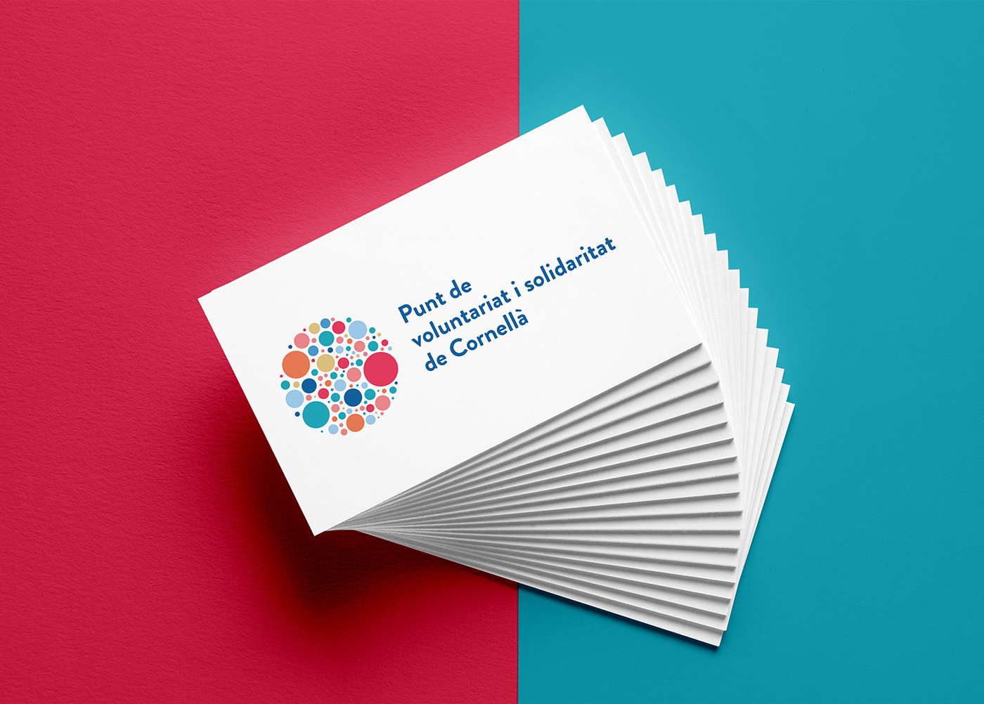 logo brand branding  design identity geometric circles colorful businesscards