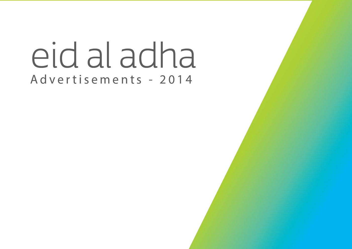 Eid Al-Adha Campaign on Behance