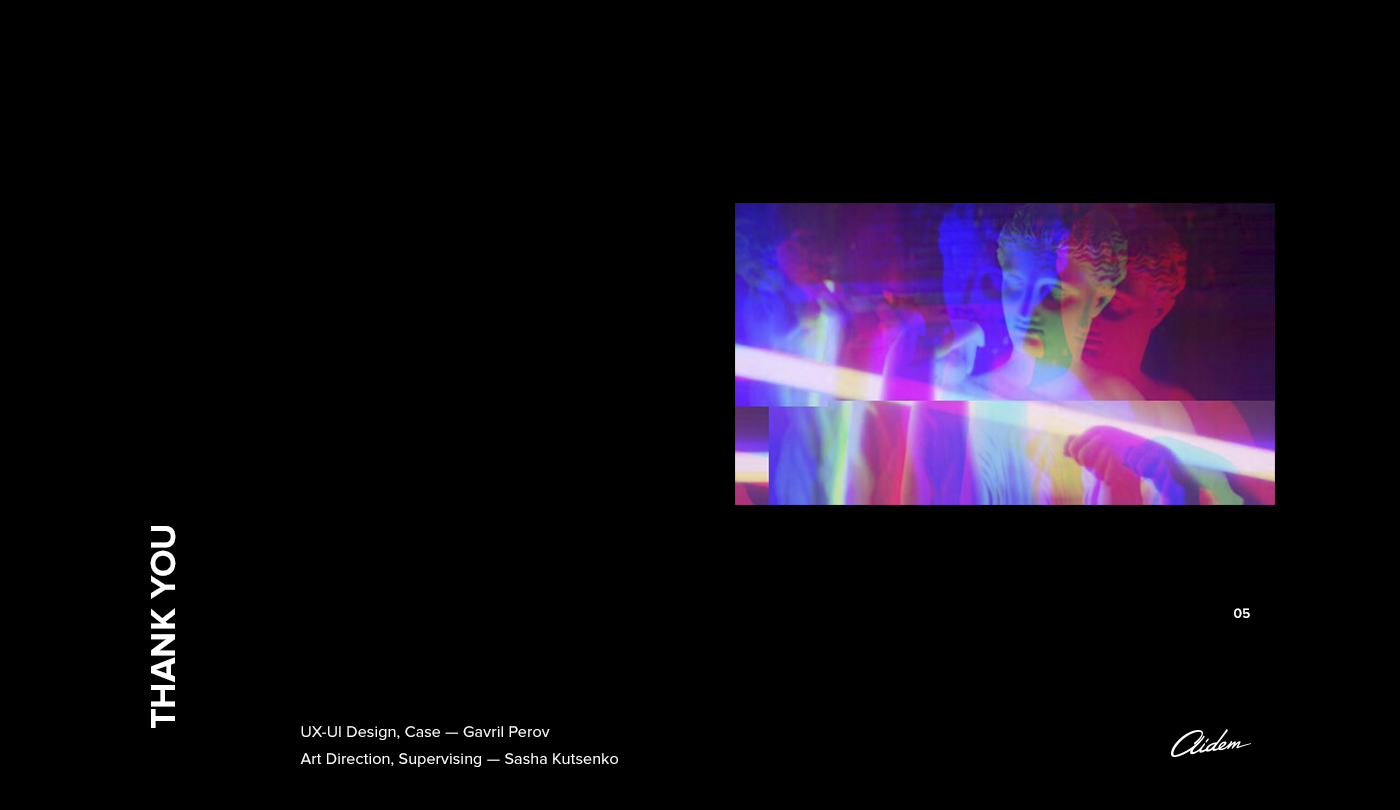 UX UI Web promo media Vape smoke neon Interface landing