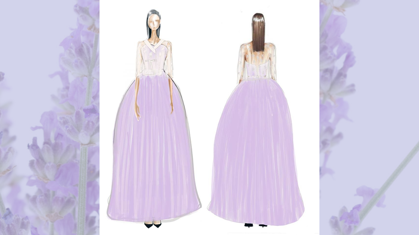 bridal wedding design Fashion  Clothing fashion design womenswear fashion illustration sketch hanbok