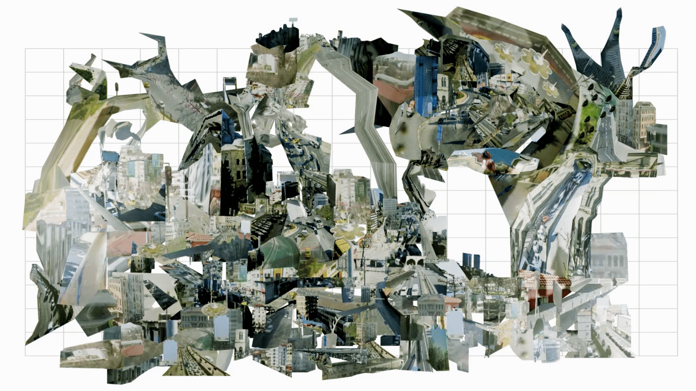 realtime istanbul collage Digital Art  artwork coincidence rastlantı Touch Designer 3D collage mixed media