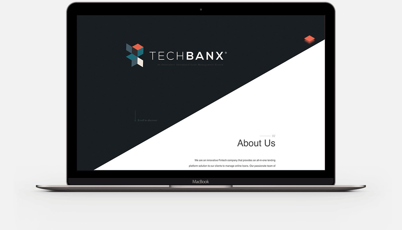 Bank dark Technology Isometric Onepager 3D simple corporate business services