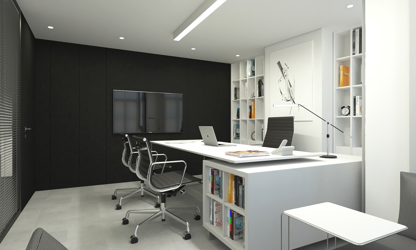 3ds max architectural design Architecture Office design Interior interior design  modern Office Office Design open office design