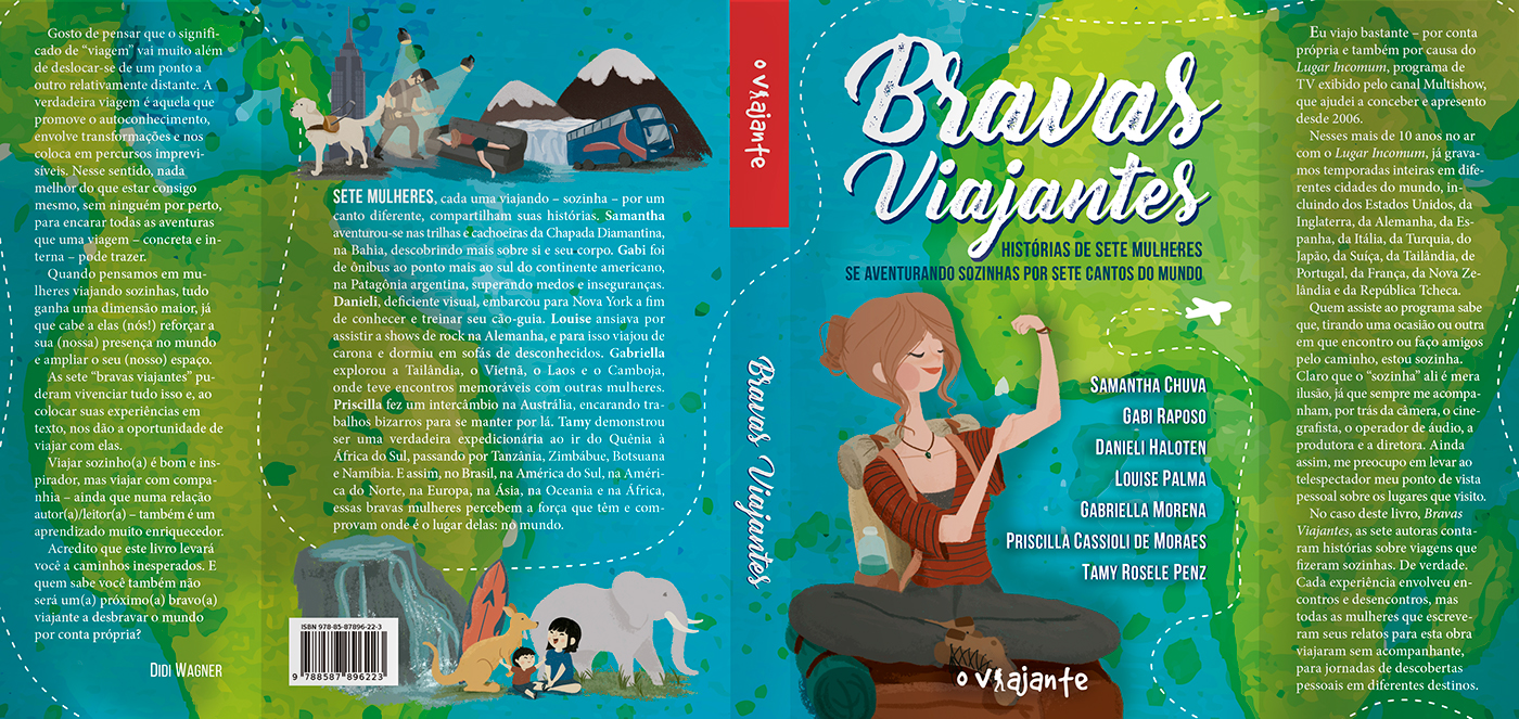 editorial publishing   book Editora Livro Capa diagramação cover viajante viajar
