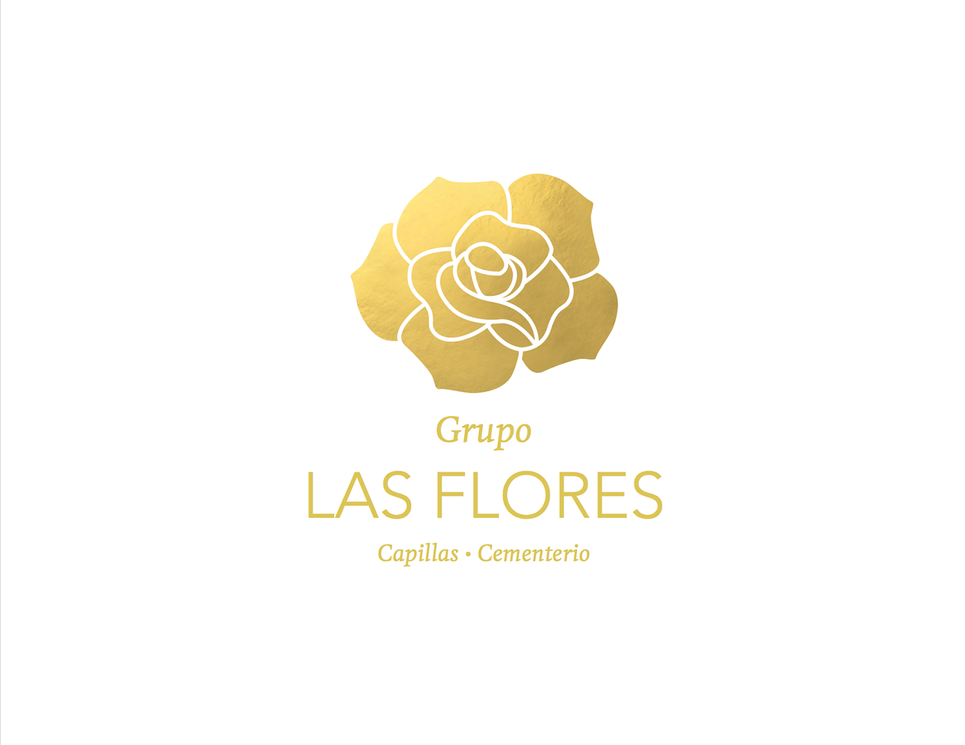 design Logotipo Las Flores Cementerio