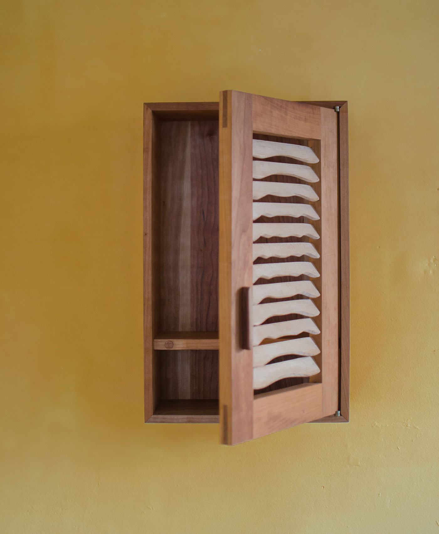 cabinet cherry maple wood shutters
