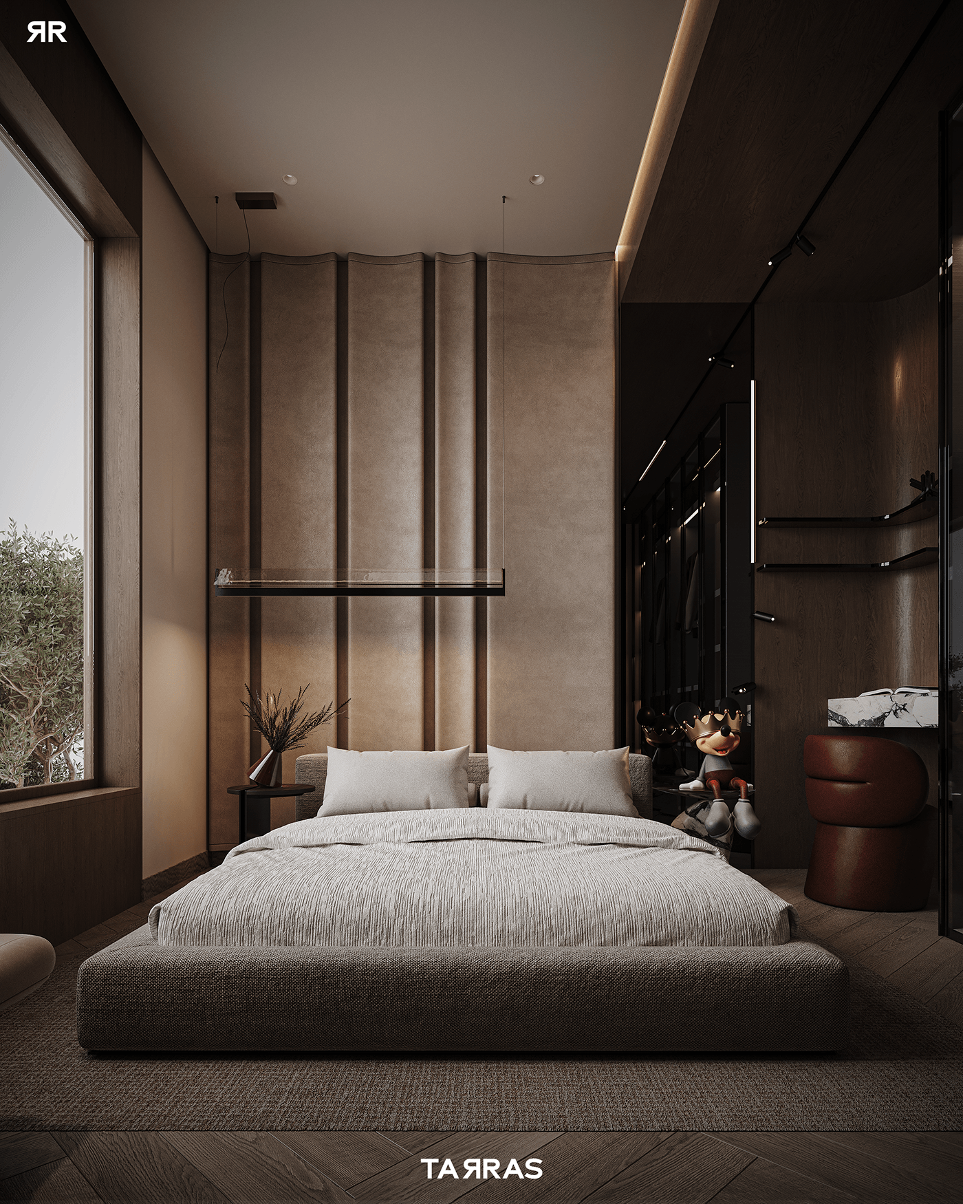 interior design  architecture archviz CGI visualization Render corona bedroom Interior design