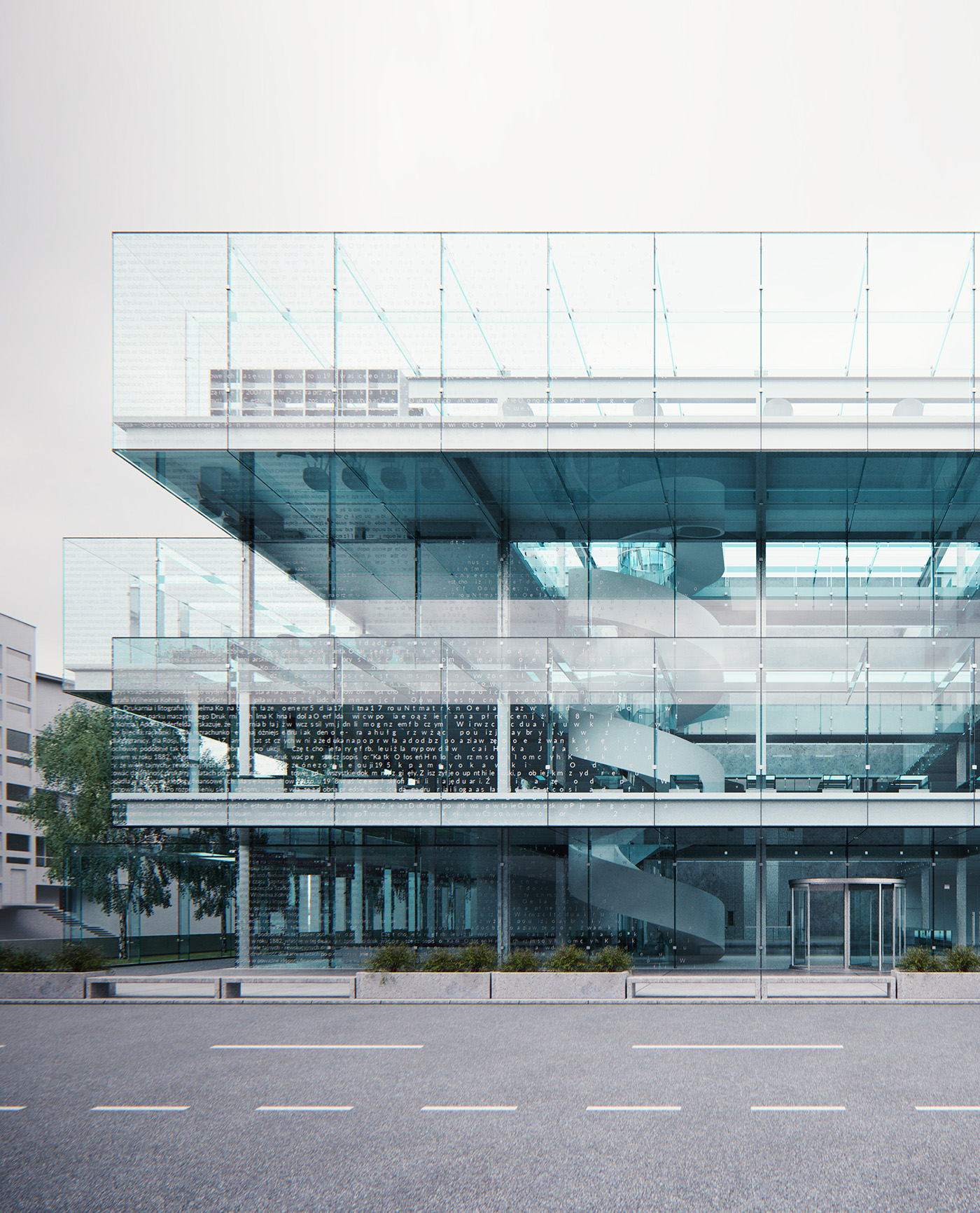 museum glass Glass Museum visualisation exterior diploma SketchUP vray