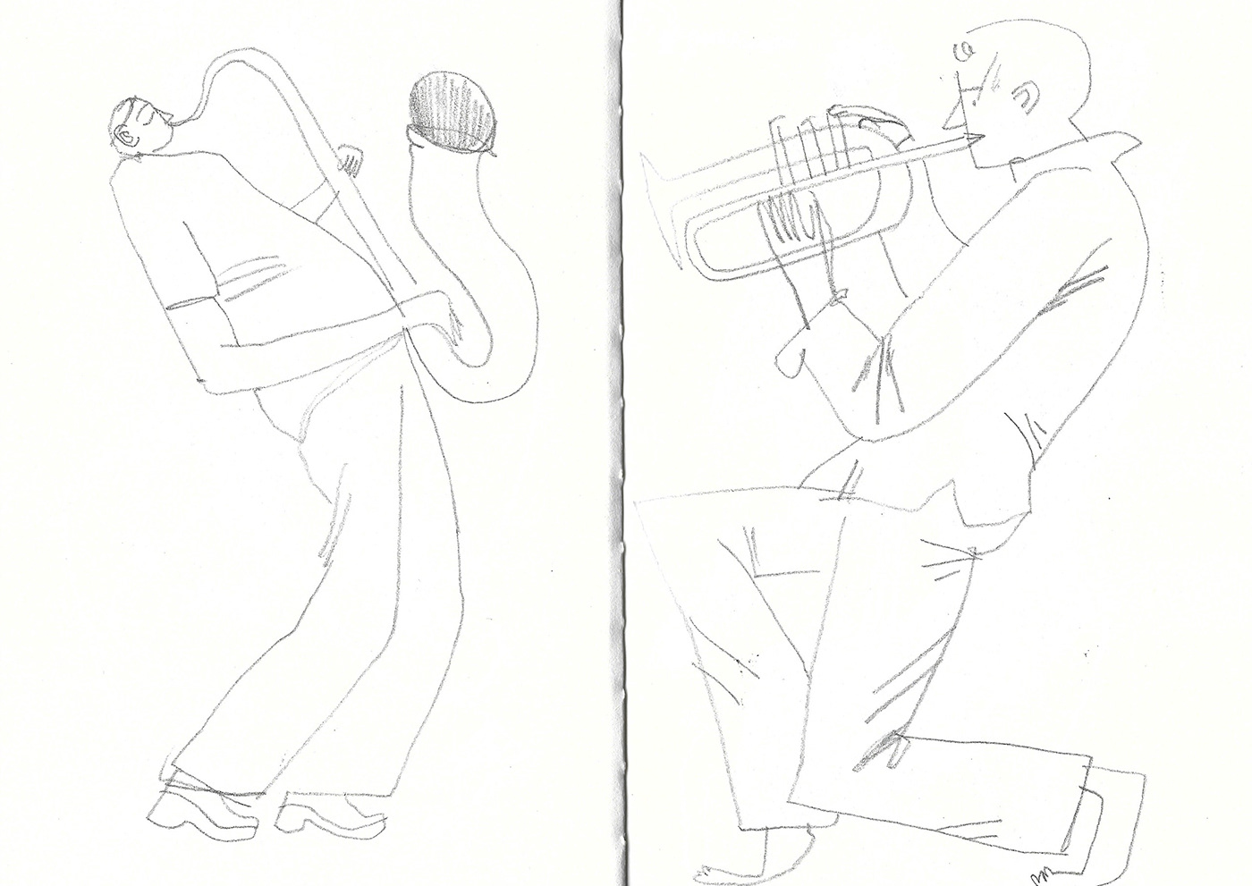 musicians music orchestra jazz newsletter ILLUSTRATION  editorial digital illustration Character design  philarmonic