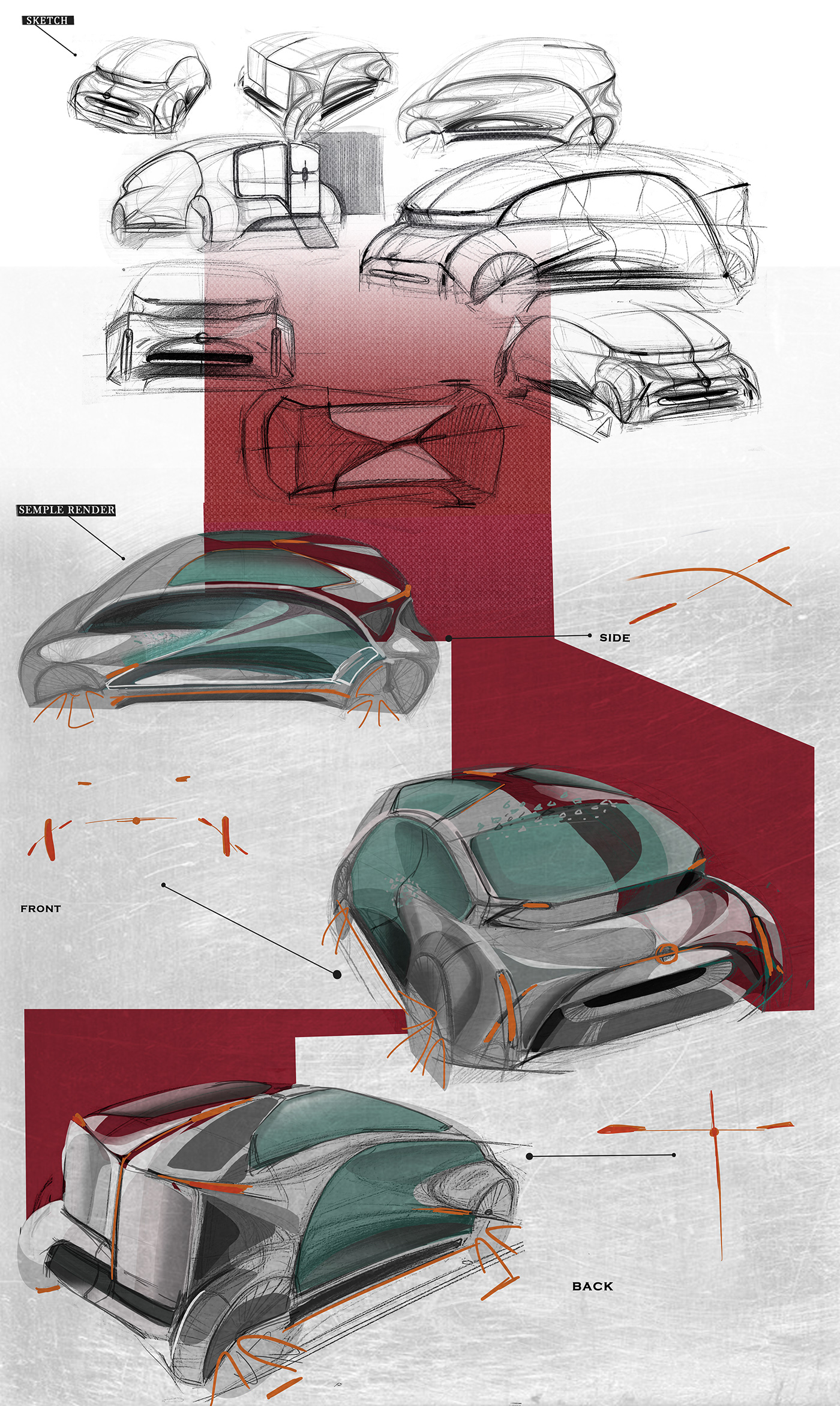 fiat cardesign MPV futurecar design ied Transportation Design familycar suv concept car