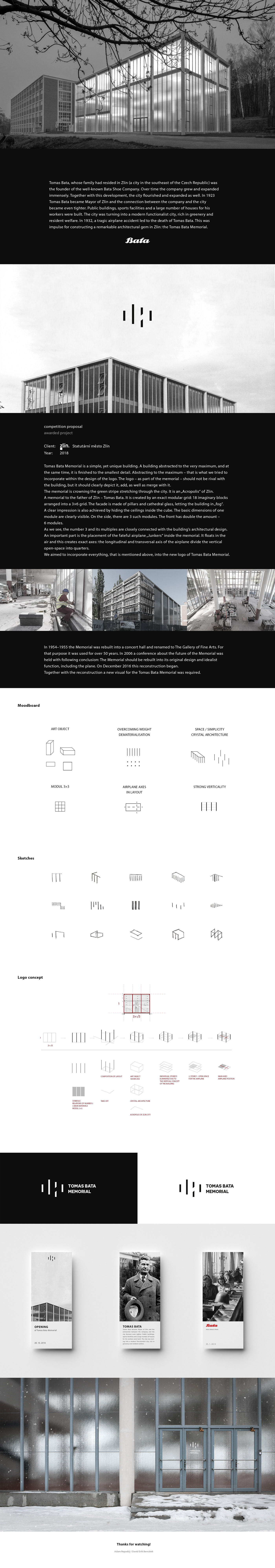 Memorial architecture graphic design  design simple minimalist concept poster