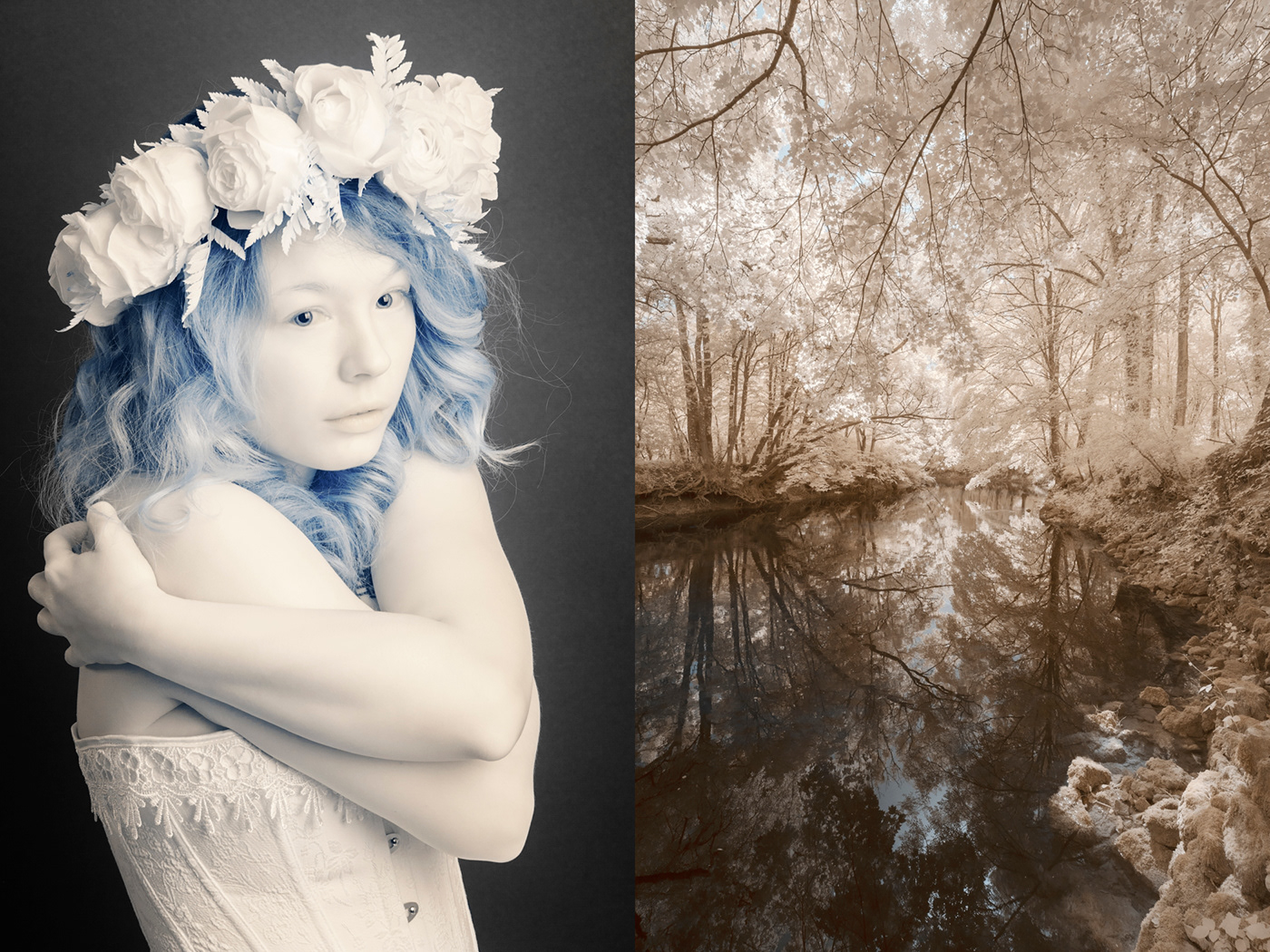 architecture Creativity diptych duality infrared Landscape Photography  portrait story surreal