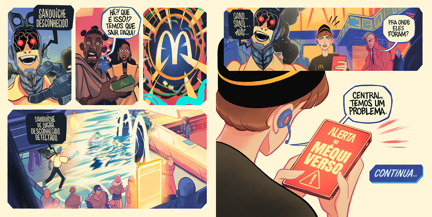 design ilustration McDonalds webcomics comics multiverse artwork cartoon