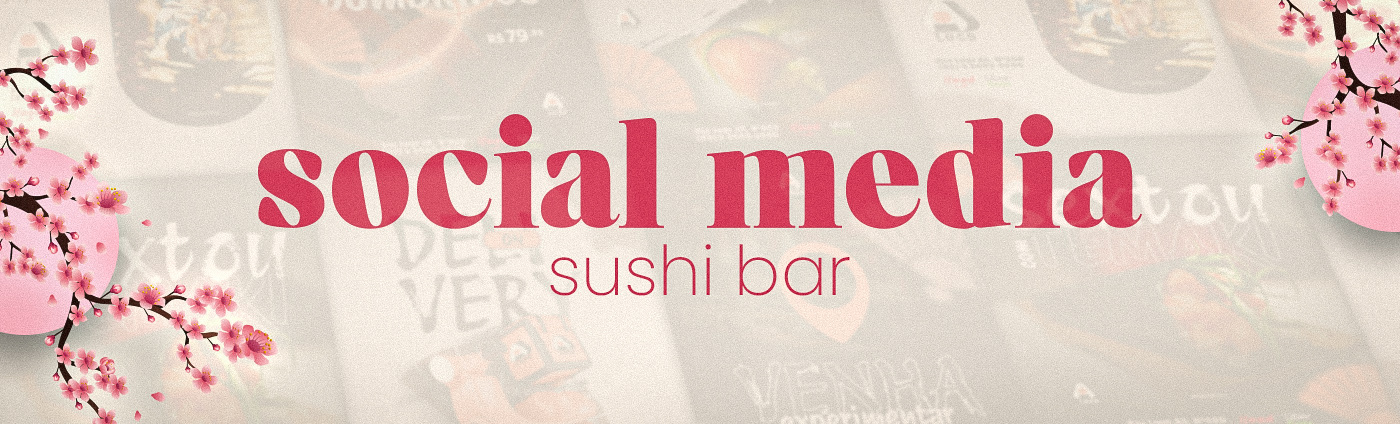 sushi restaurant Social media post Graphic Designer Socialmedia sushi bar restaurant Social Media Design Instagram Post sushibar social media