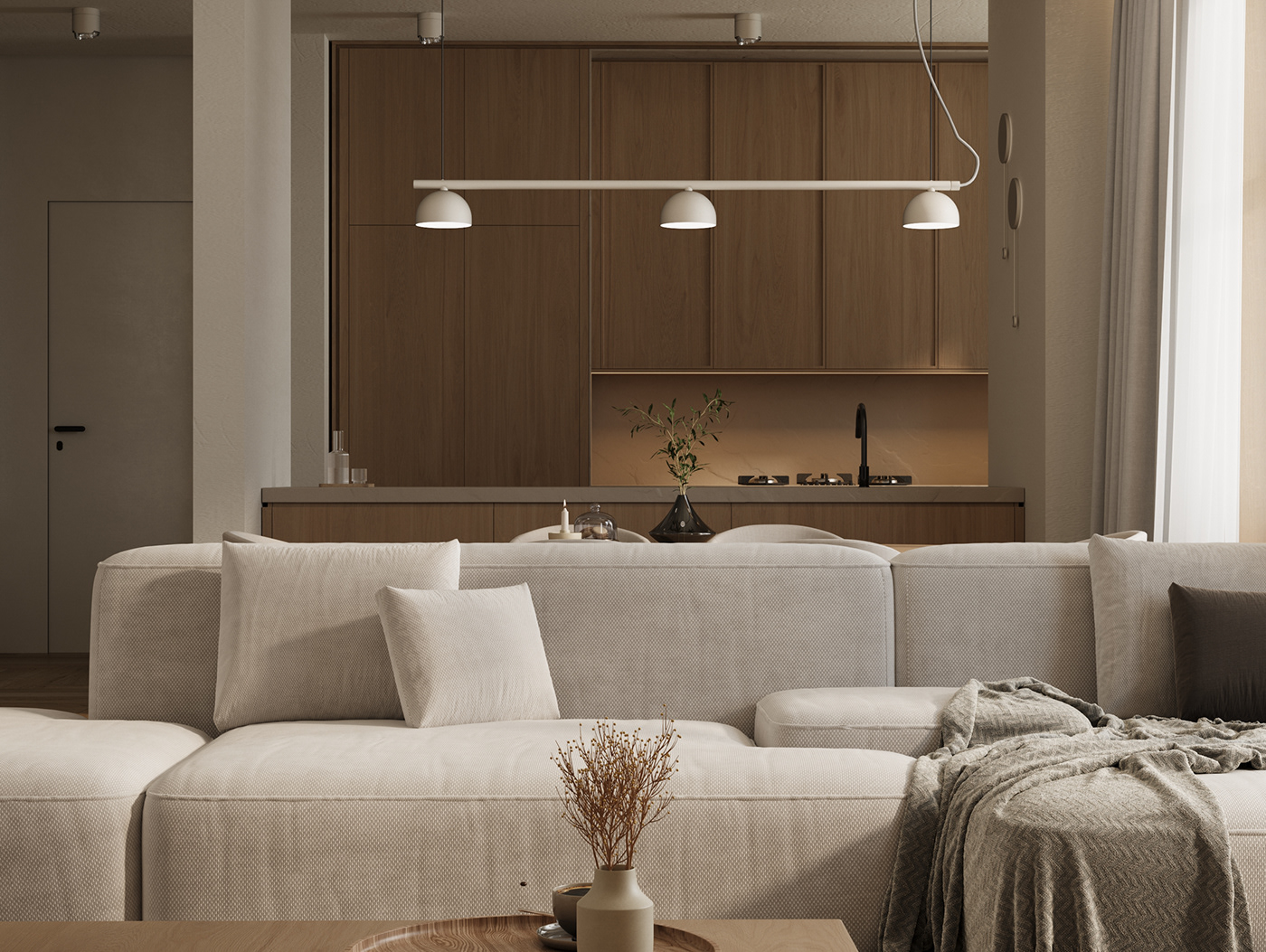 room interior design  3ds max corona archviz visualization Render 3D architecture ninimal