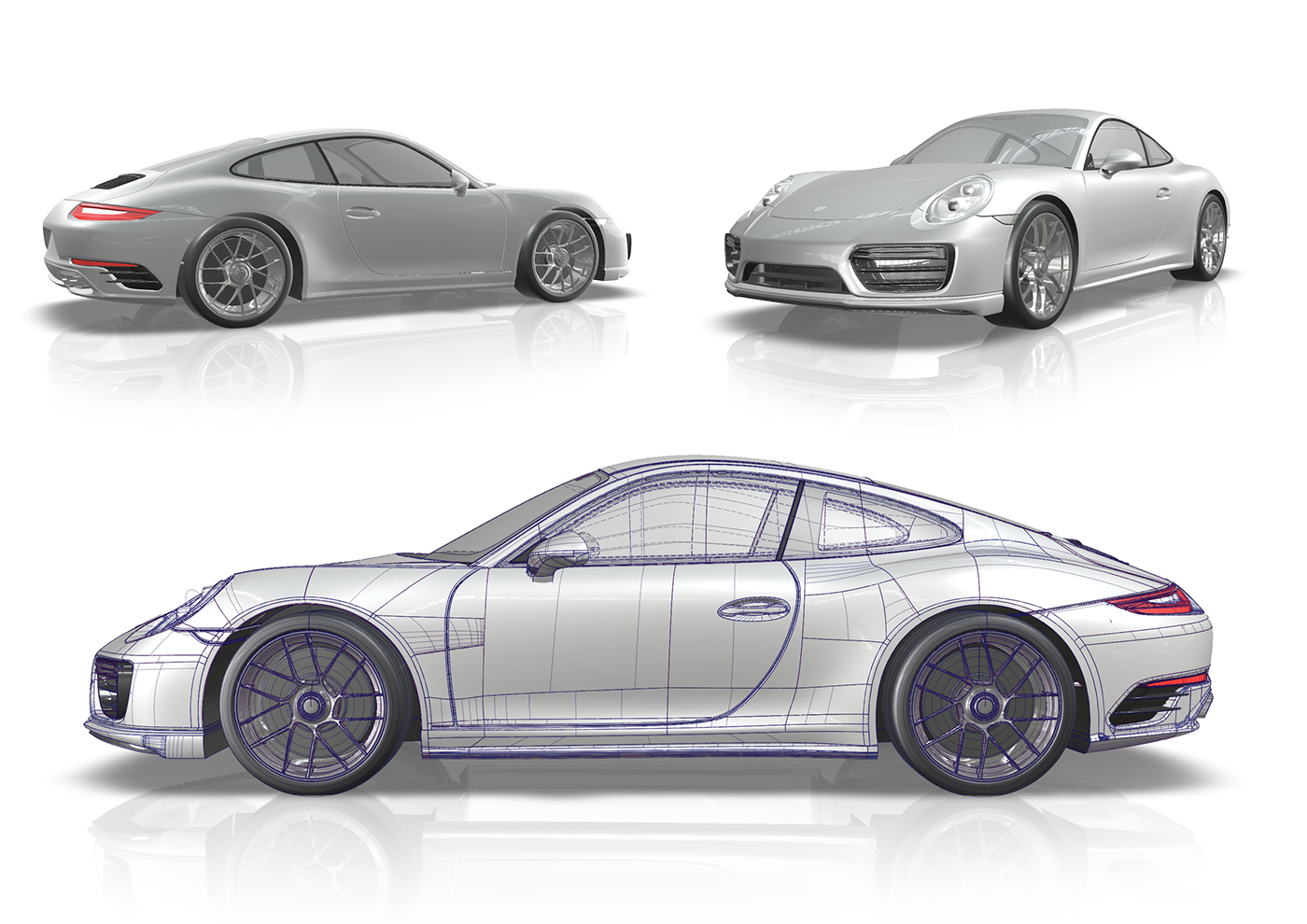 Porsche 911 Carrera s чертеж