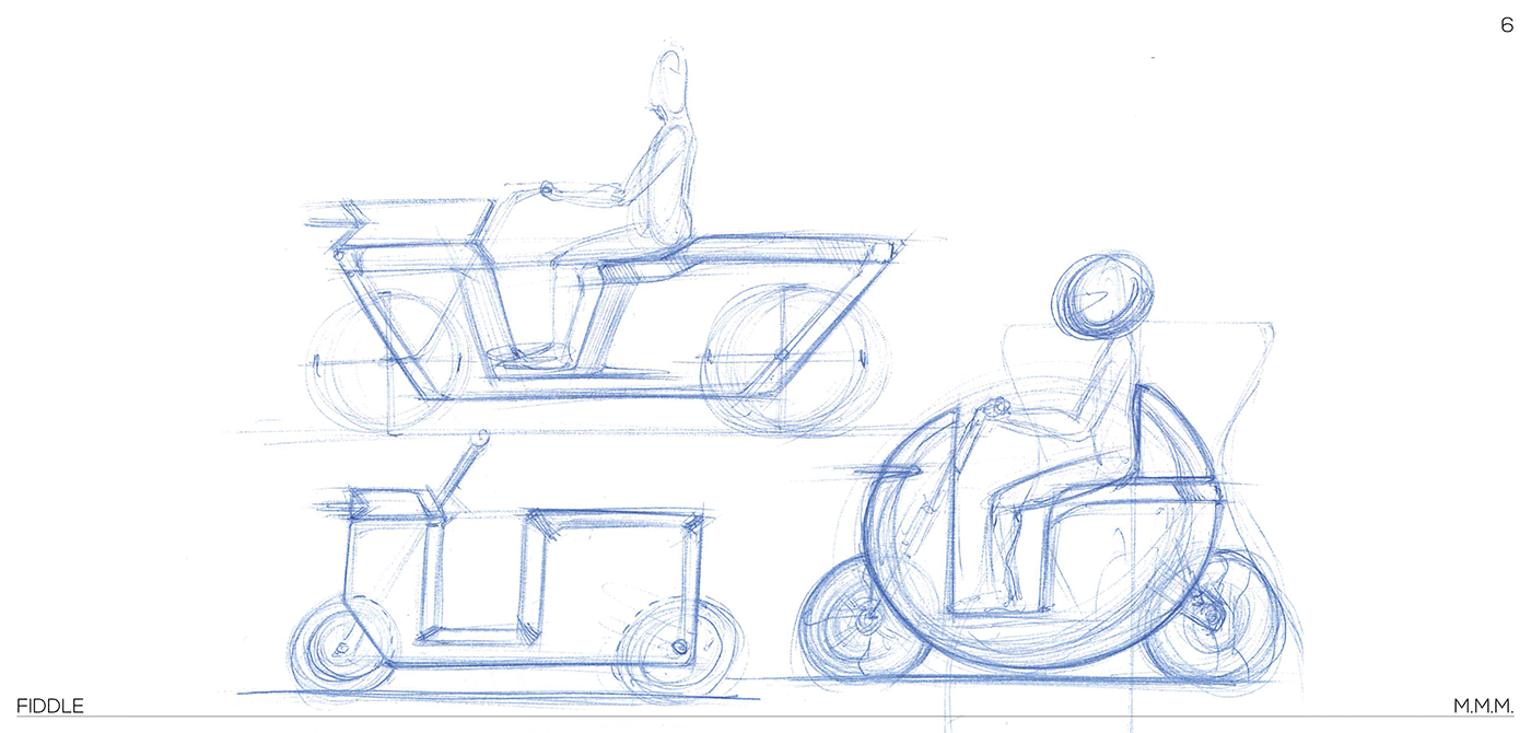 3d modeling automotive   design industrial design  mobility Mobility Design Scooter sketch transportation Transportation Design