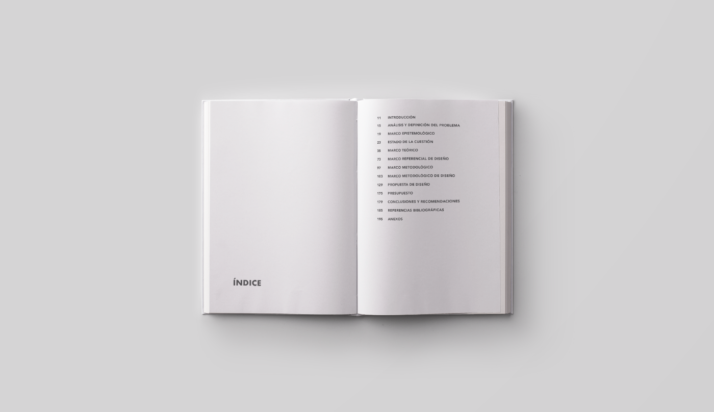 book Layout print minimalist simple minimal thesis document