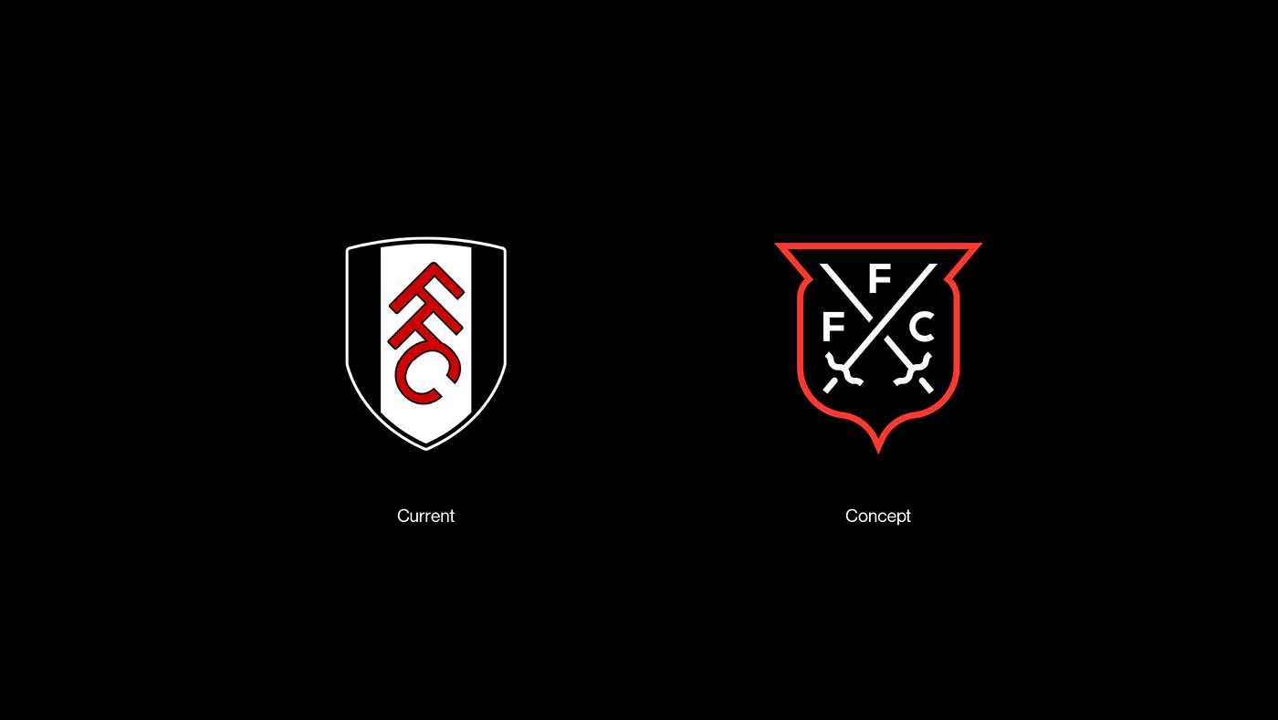 badge crest football fulham logo Retro soccer Sports Design