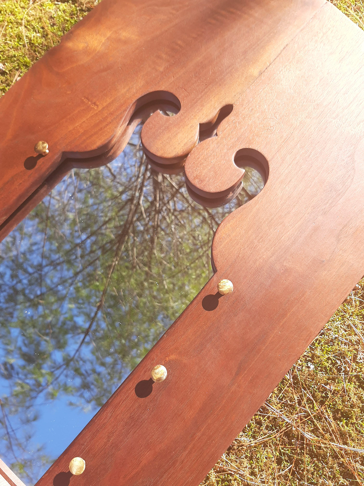 furniture mirror reclaimed wood repurposed woodworking