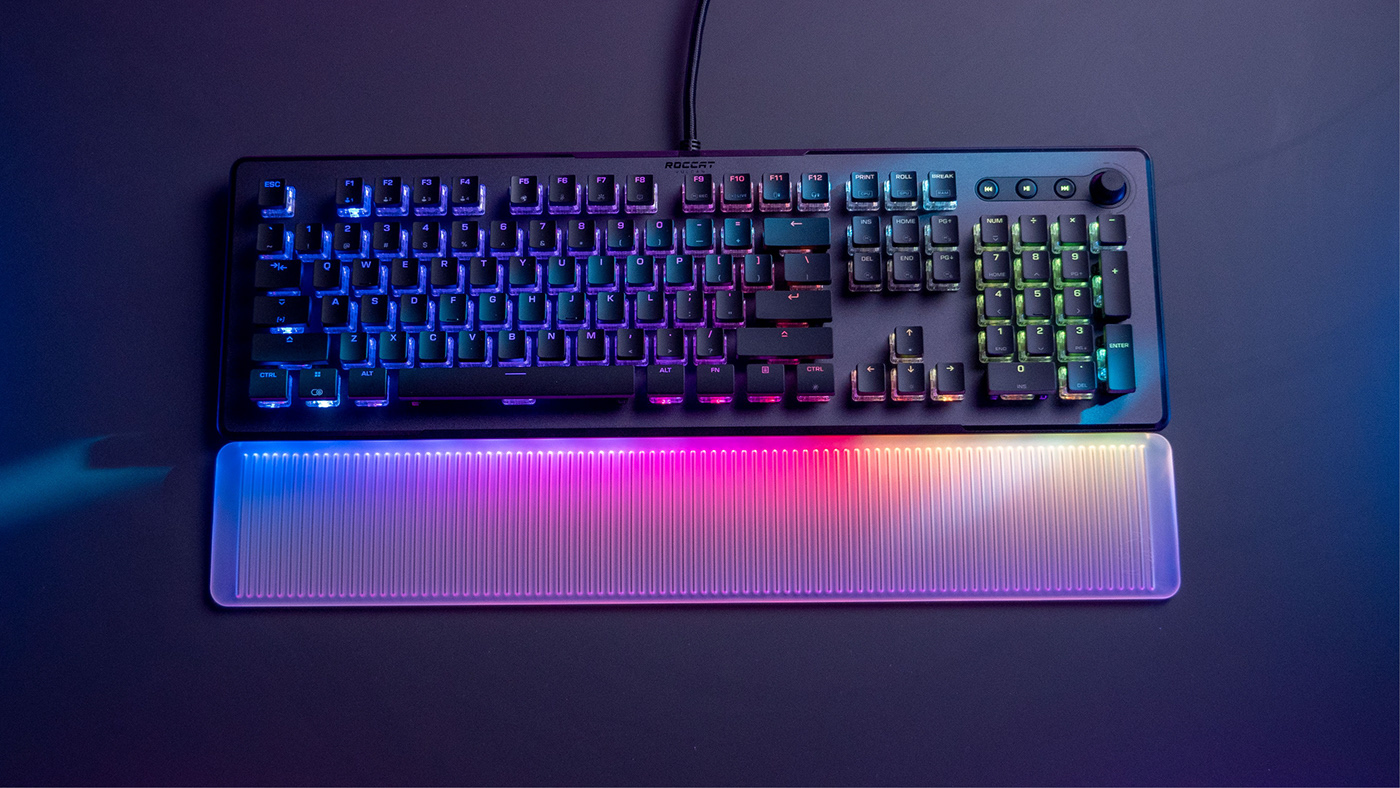 Gaming keyboard industrial design  product design  Gamer Roccat turtle beach design Consumer electronic RGB