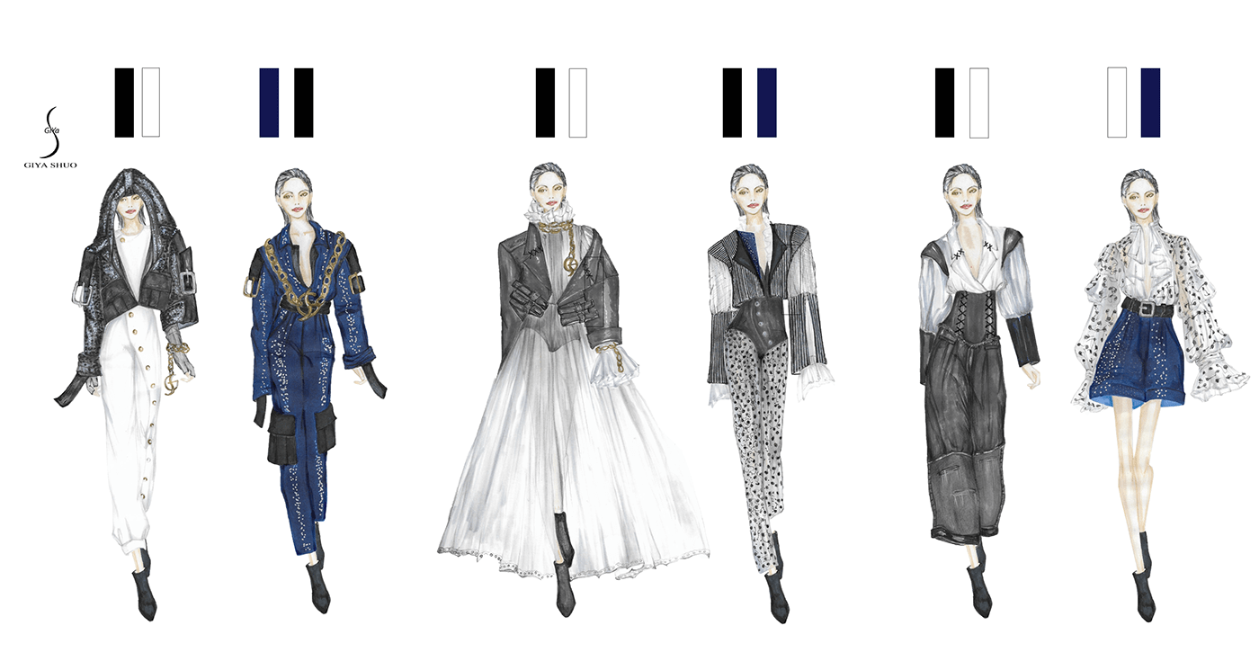 wang shuo Fashion  portfolio design