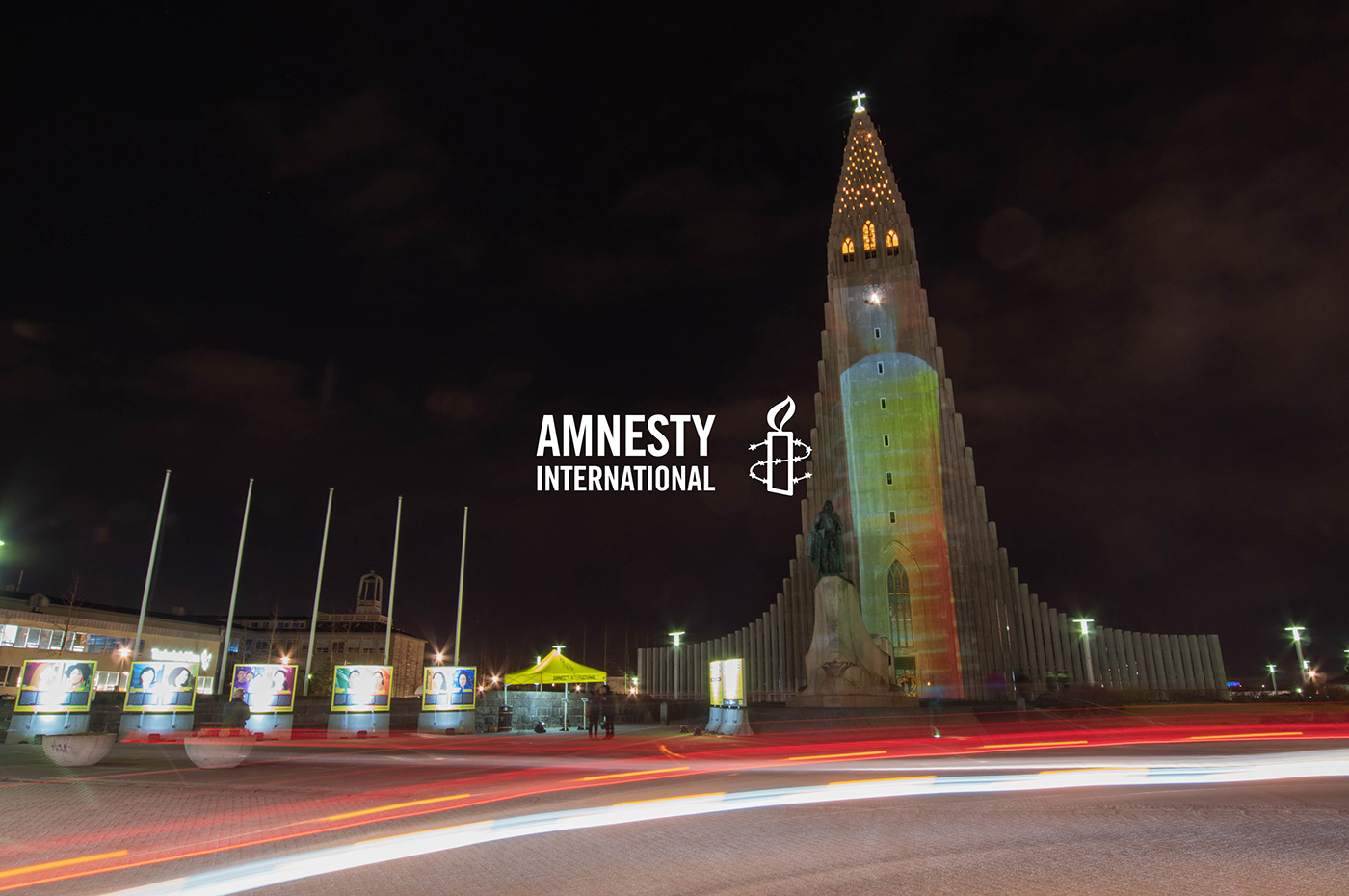 iceland interactive installation digital campaign amnesty international public installation NGO Human Rights Campaign write for rights creative projection mapping