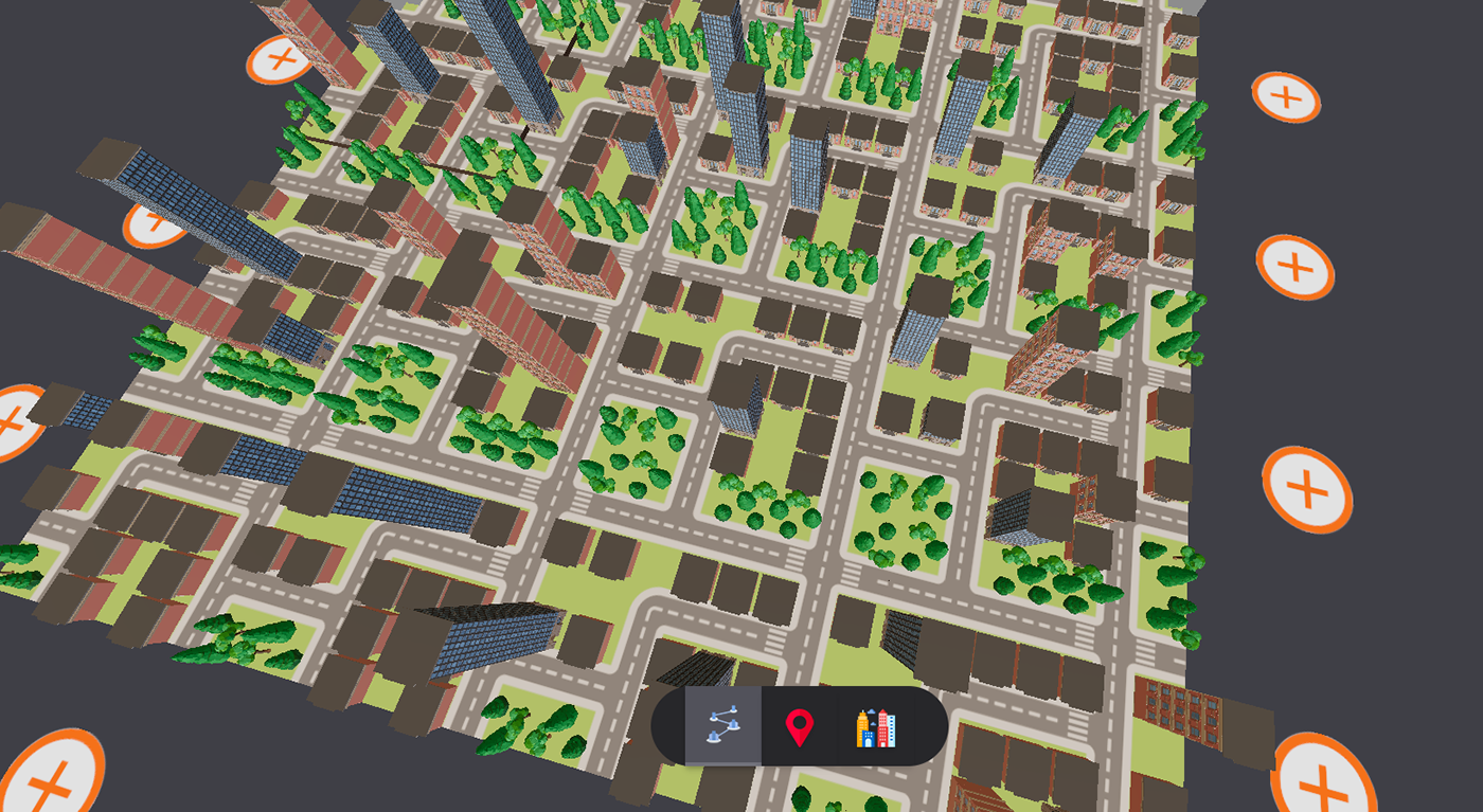 3D city citymap configurator Generator interactive r3f react threejs webgl