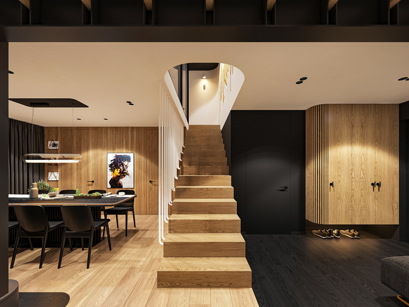 design home Interior minimal modern UK wood
