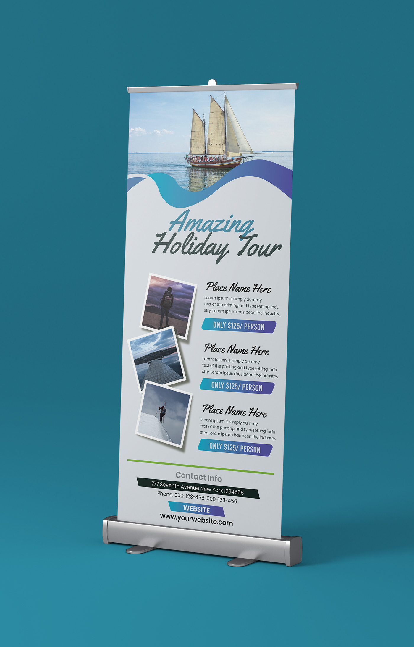 Ad Banner banner Corporate Rollup Banner pop up Pull Up rollup banner standing tour rollup banner travel rollup banner X-Banner