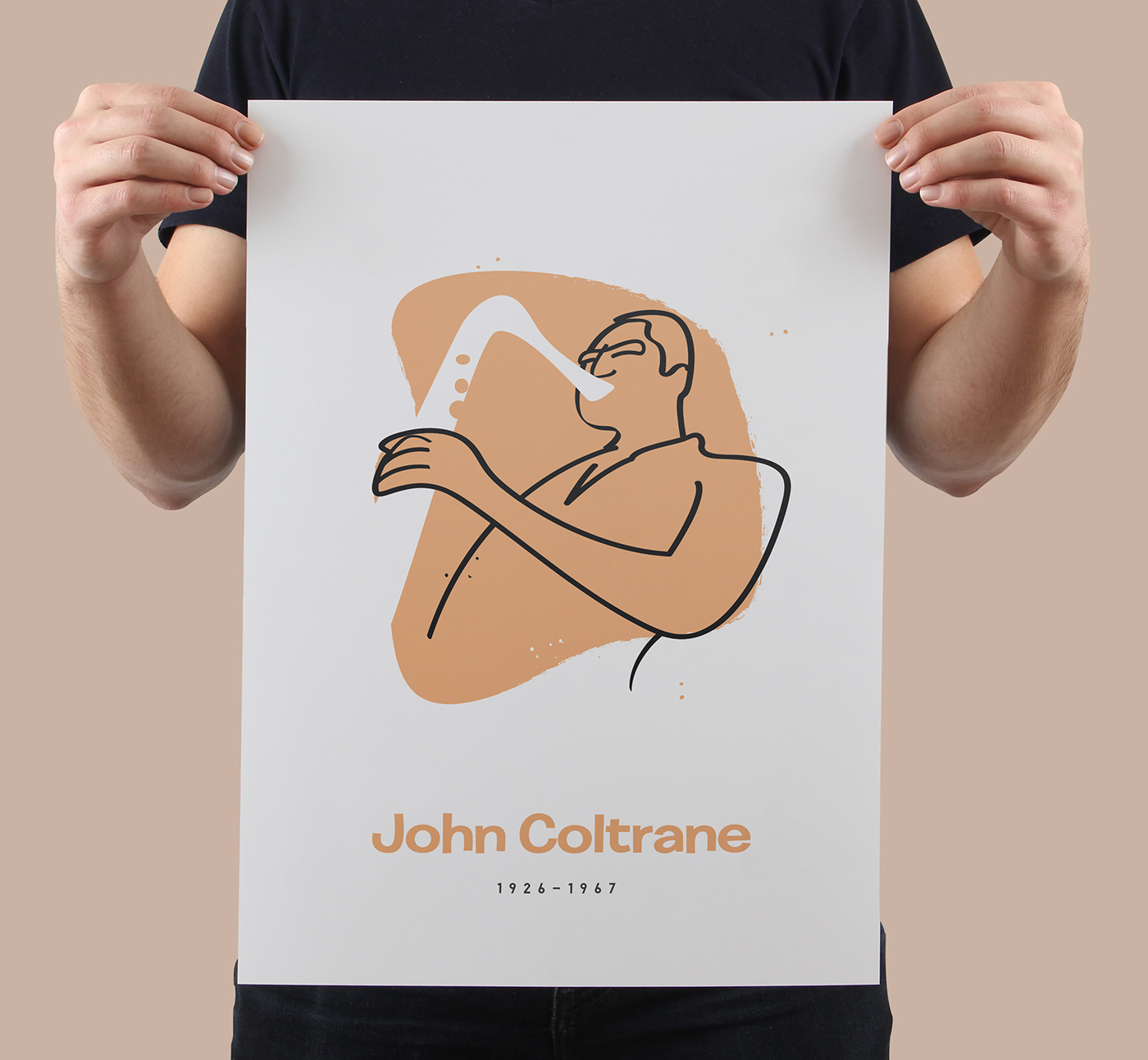 ILLUSTRATION  jazz illustration jazz music John Coltrane Coltrane