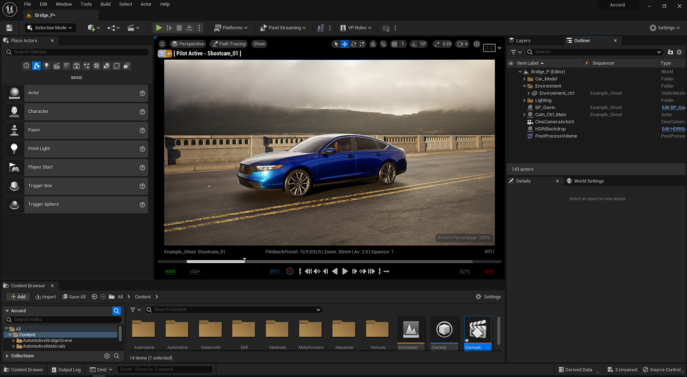 animation  automotive   Digital Art  real time Unreal Engine